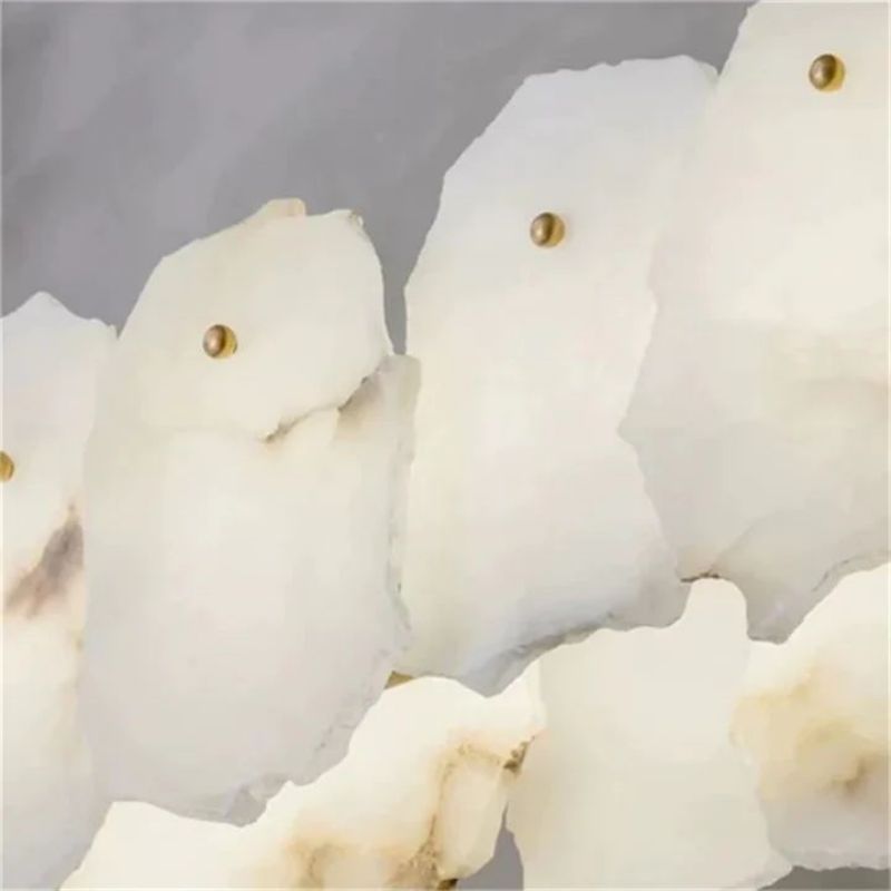 Nauns Alabaster Round Chandelier