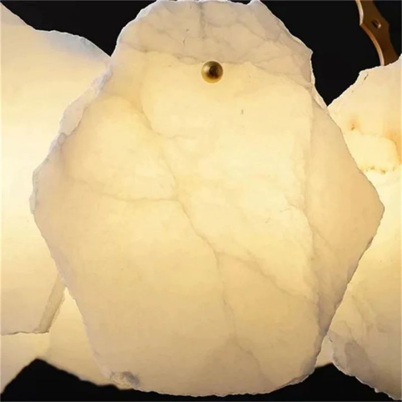 Nauns Alabaster Round Chandelier