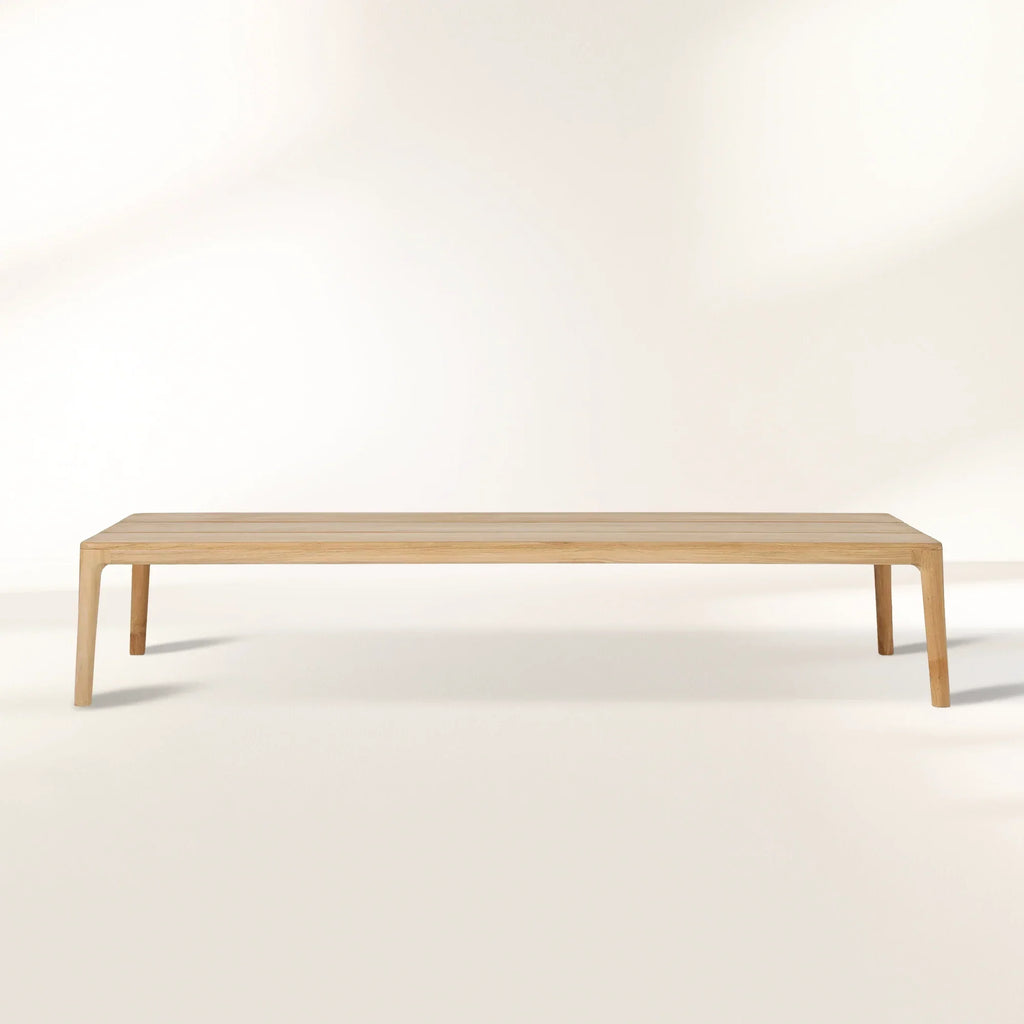Puglia Outdoor Teak Coffee Table with Grade-A Natural Teak Center Tea Table