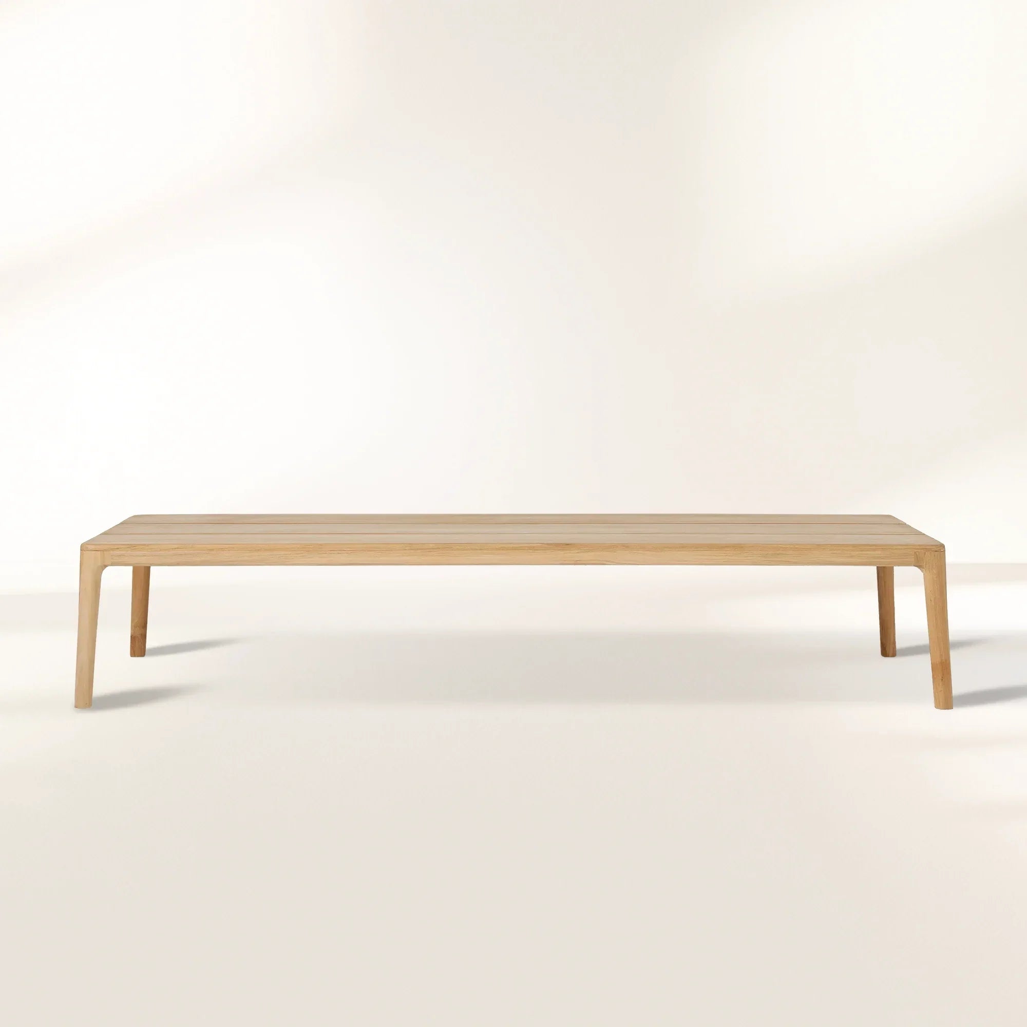 Puglia Outdoor Teak Coffee Table with Grade-A Natural Teak Center Tea Table