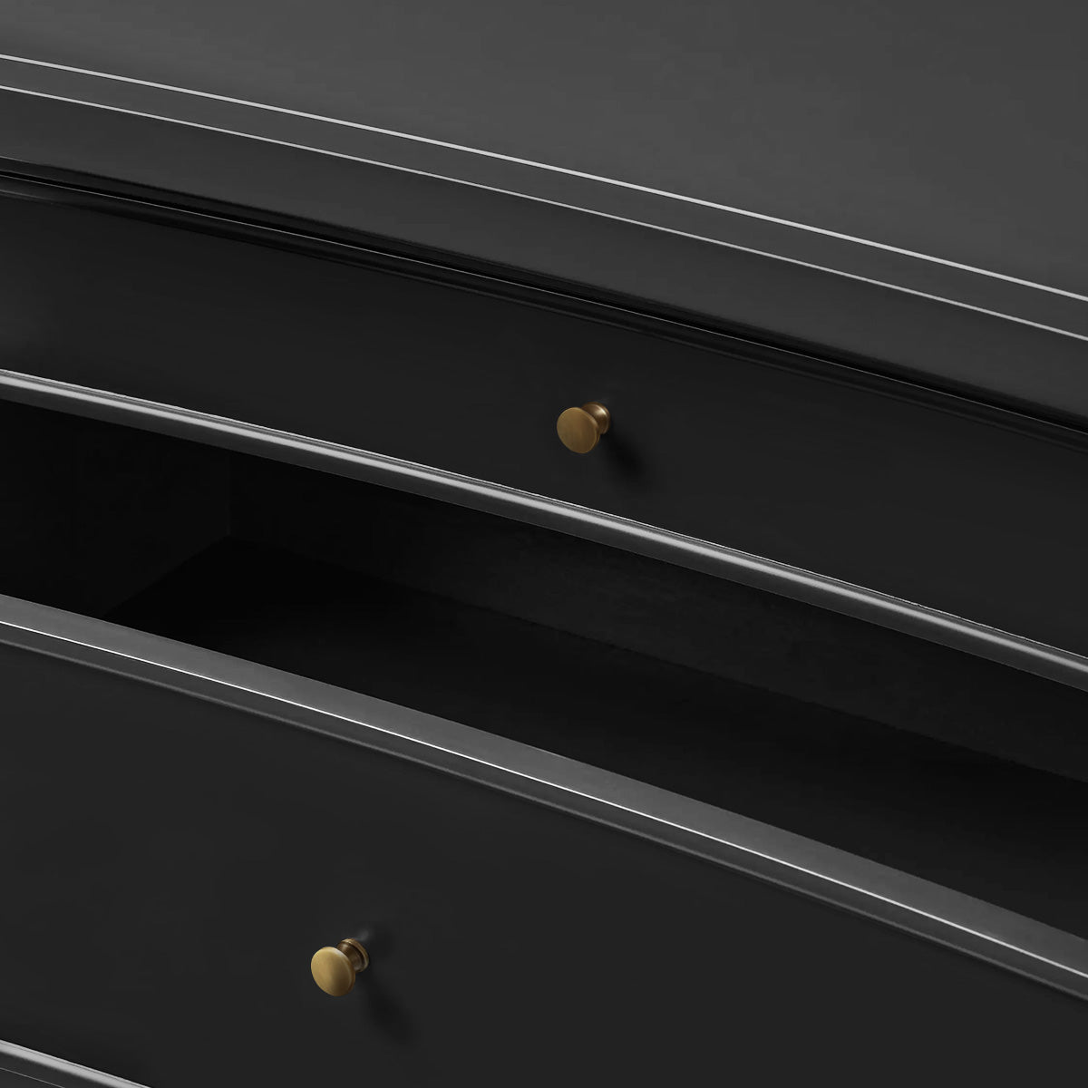 Henley Nightstand Solid Mahogany Nightside Tables With Three Drawers