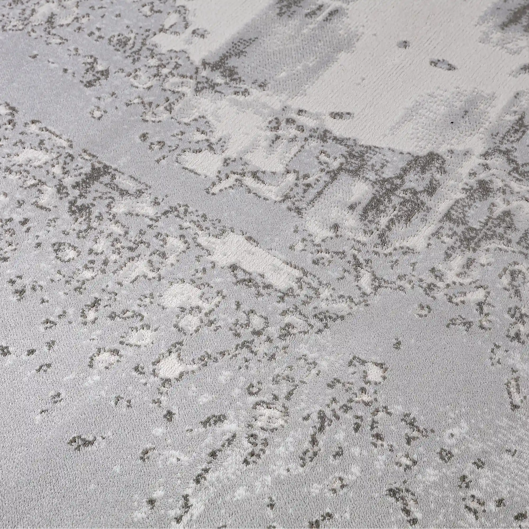 Puxina Horizon Soft Linear Texture Neutral Area Rug with Minimalist & Naturally Relaxed Carpet Grey Layered Horizon Style
