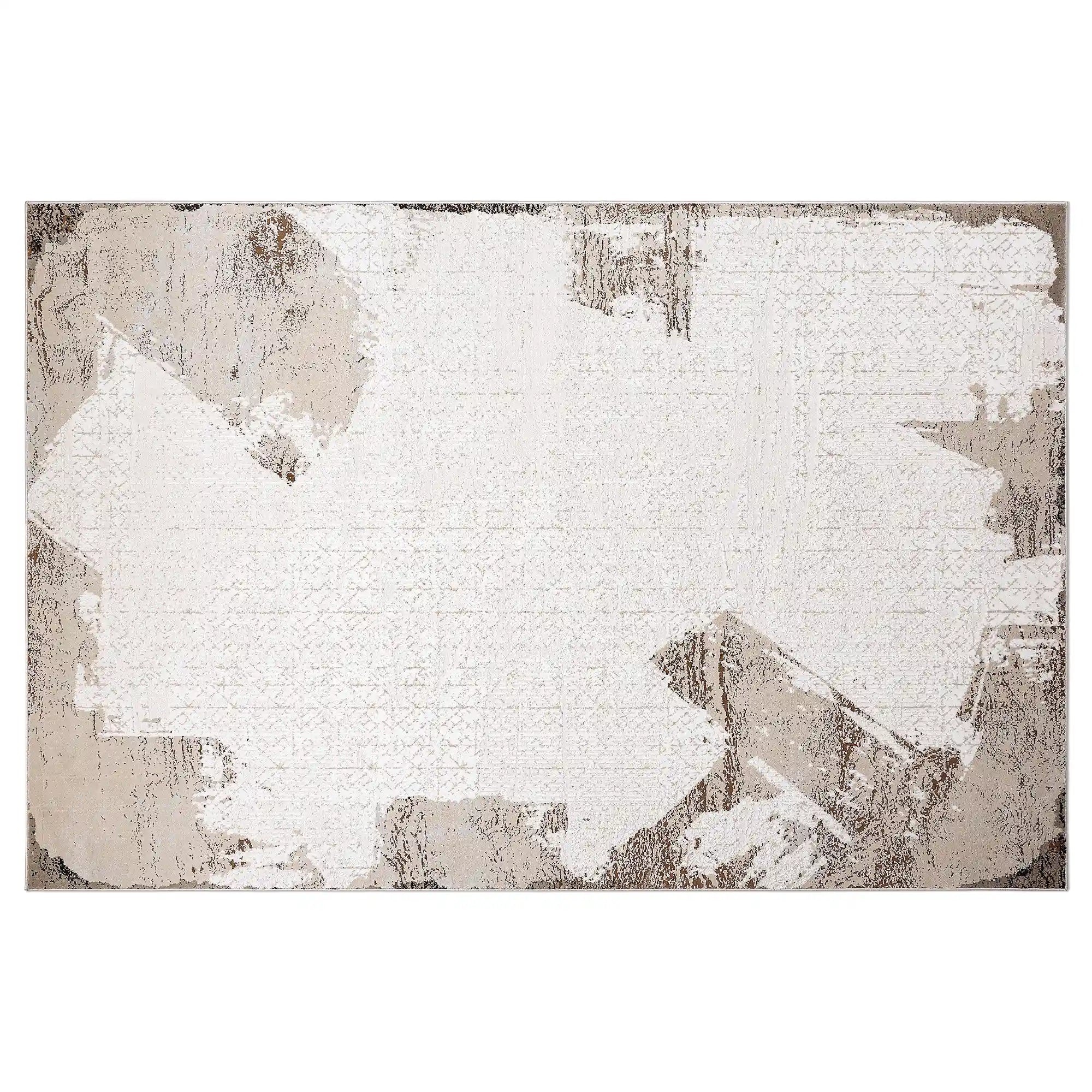 Puxina Soft Gradient Textured Neutral Area Rug with Relaxation & Craftsmanship Carpet Minimalist Wabi-Sabi Style