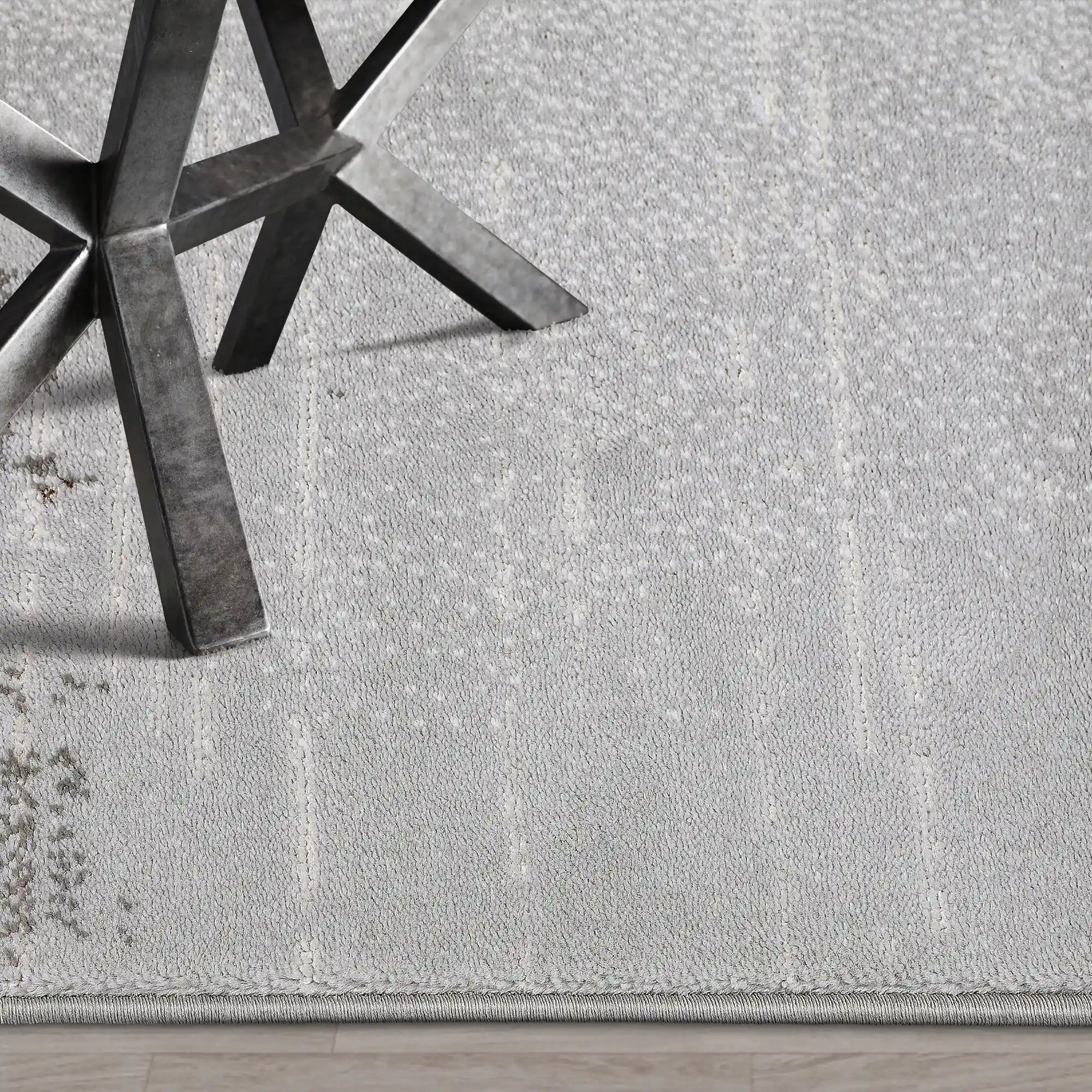Puxina Soft Grid Calm Modern Area Rug with Soft Cross-Pattern & Gradient Texture Carpet