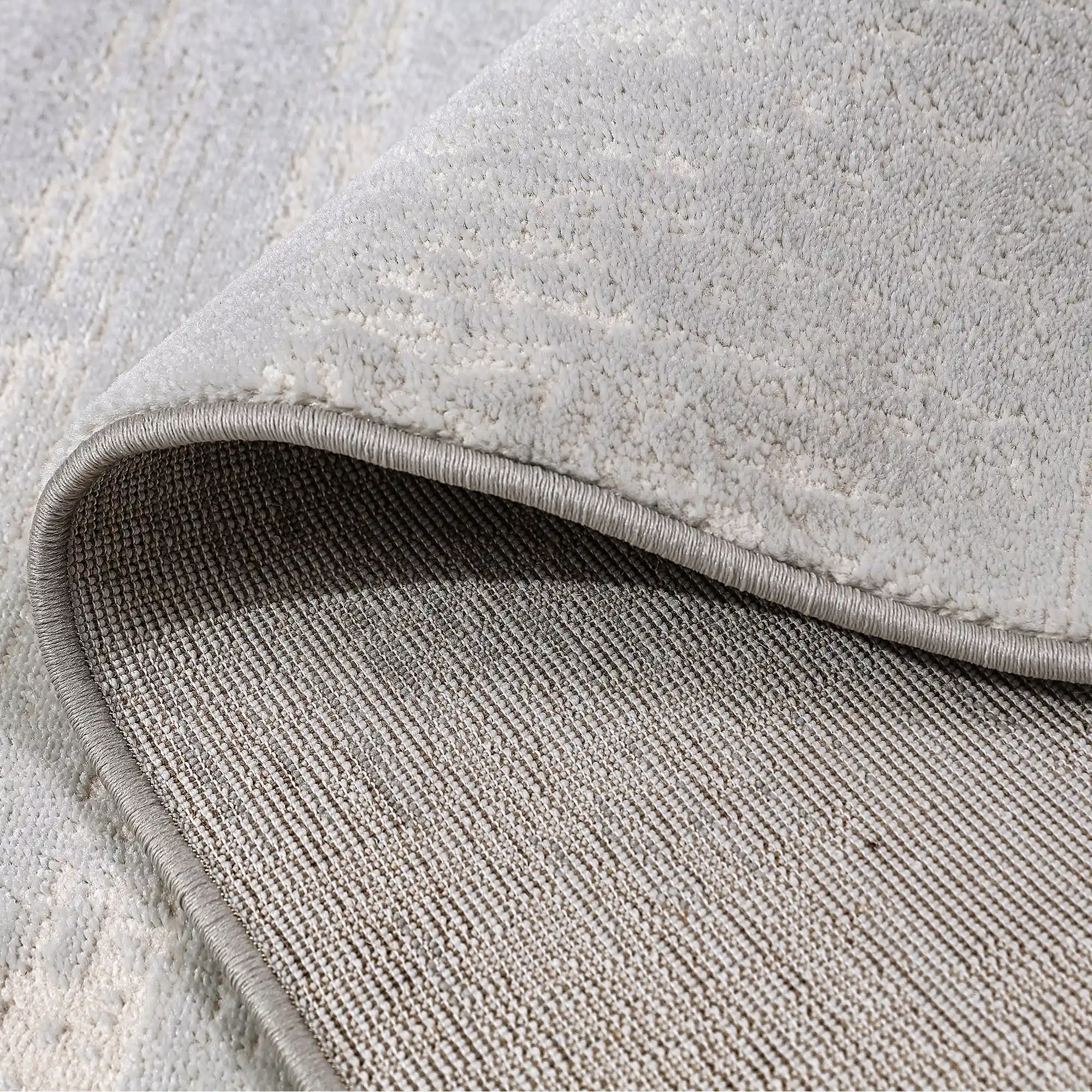 Puxina Soft Linear Texture Neutral Area Rug with Minimalist & Relaxing Carpet Soft Script Texture Style