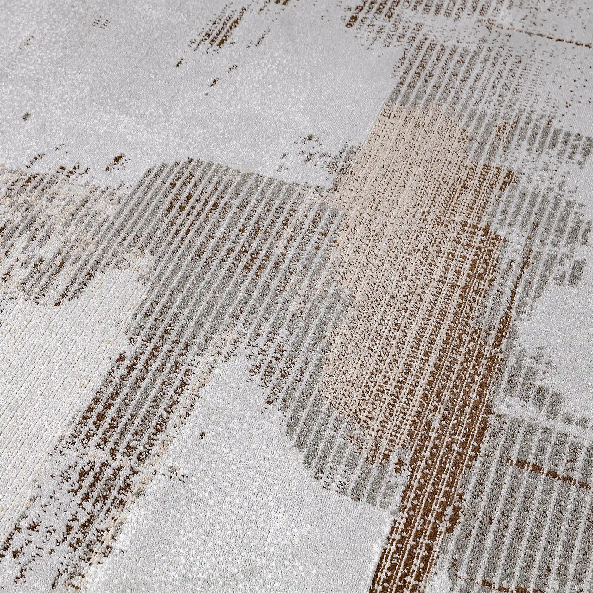 Puxina Soft Washed Brush Abstract Area Rug with Art & Spontaneity Carpet Artistic Wash Style