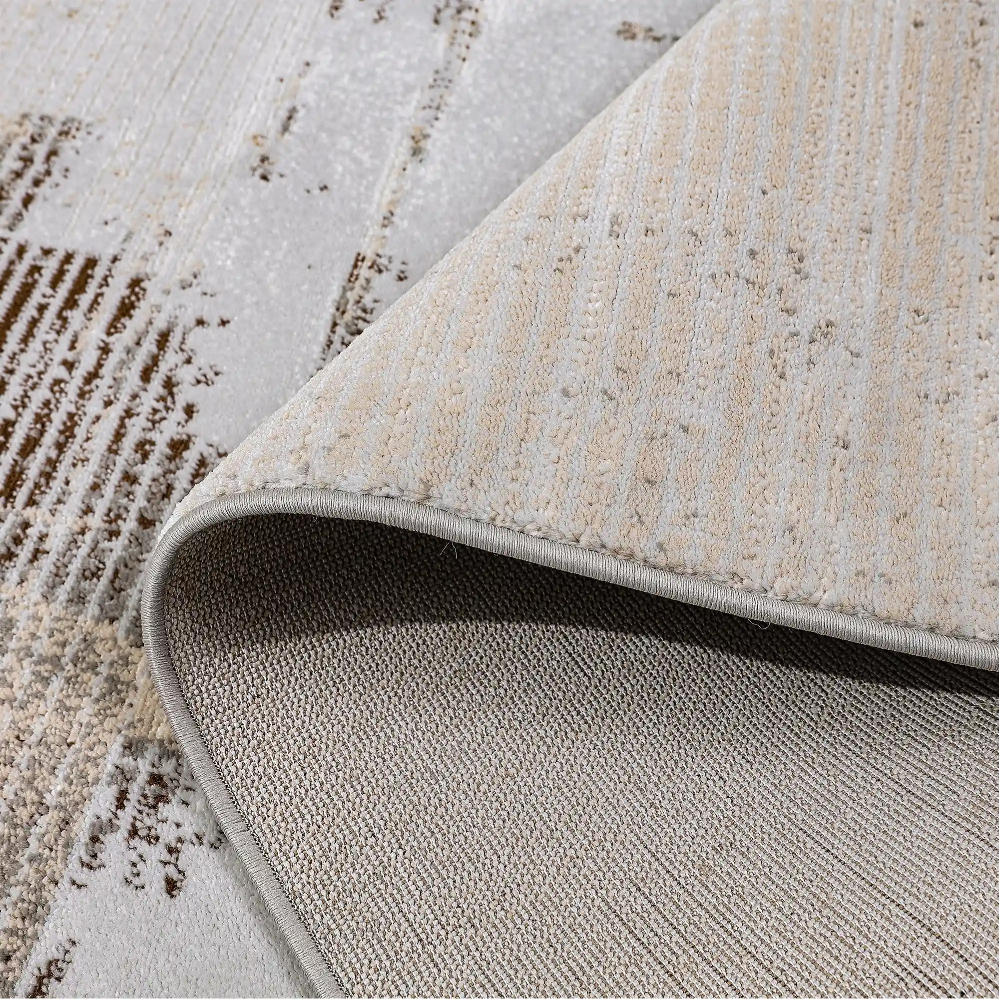 Puxina Soft Washed Brush Abstract Area Rug with Art & Spontaneity Carpet Artistic Wash Style