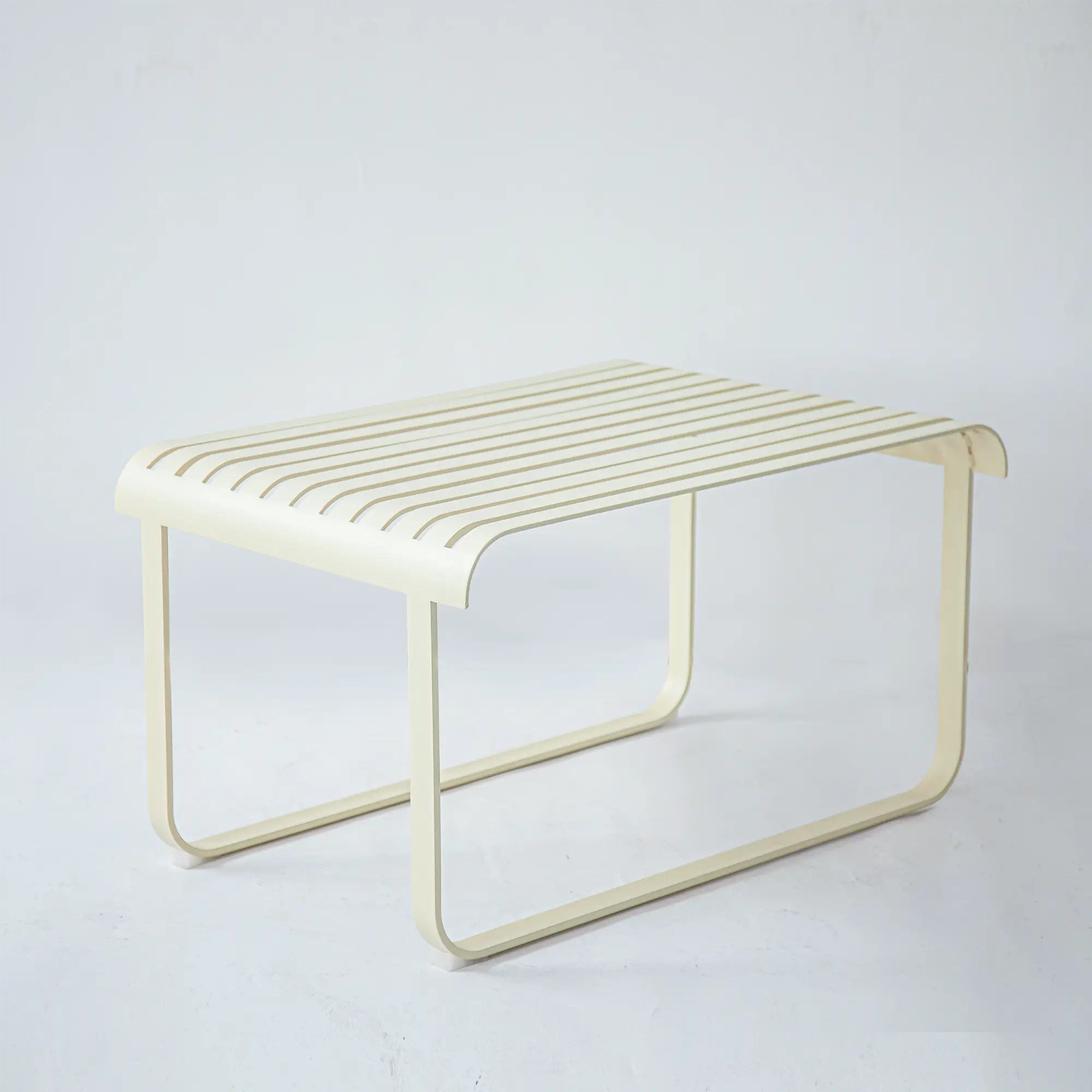 Striped Aluminum Outdoor Lounge Sofa with Water Repellent Cushions