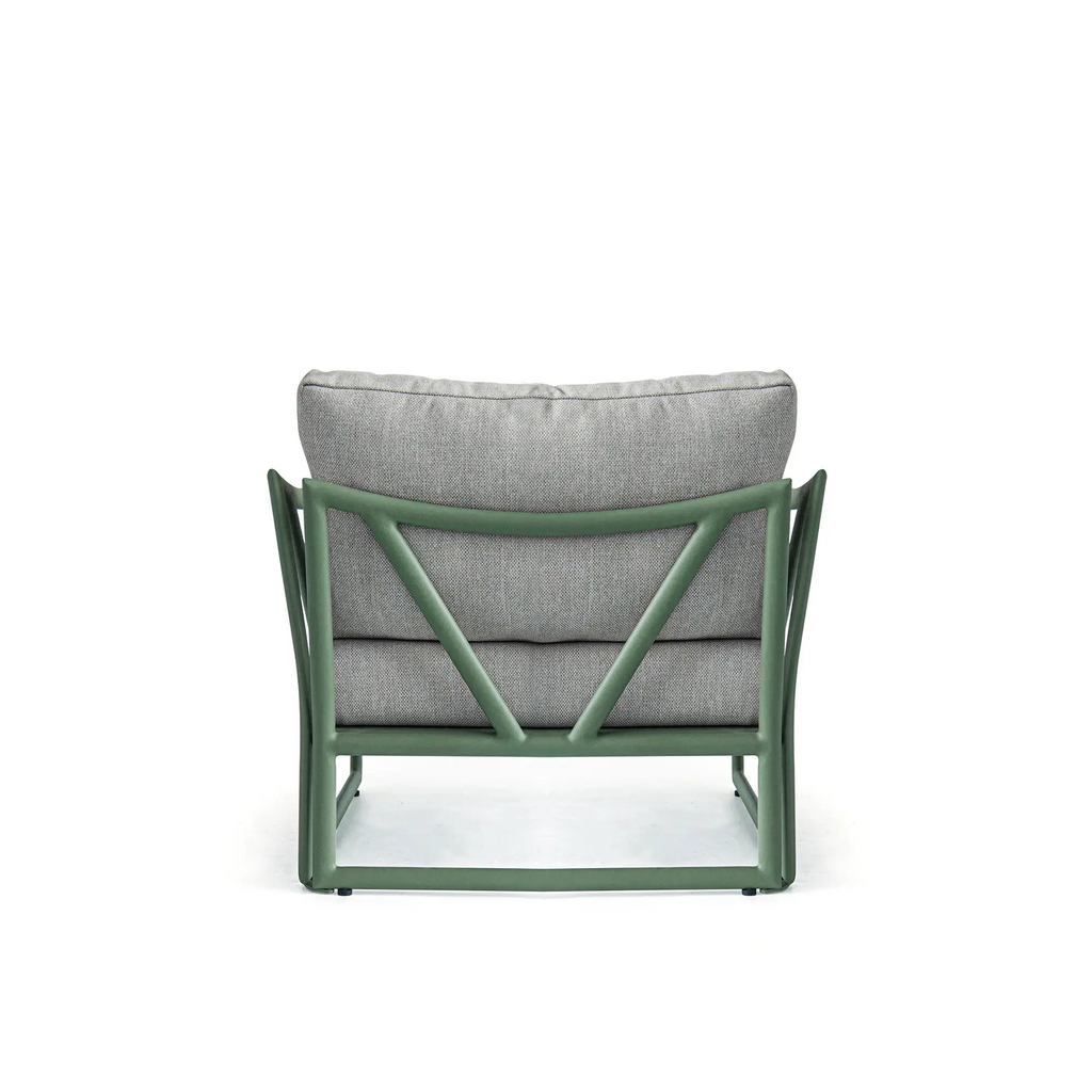 Victory Deep Seating Aluminum Outdoor Lounge Sofa with Water Repellent Cushions