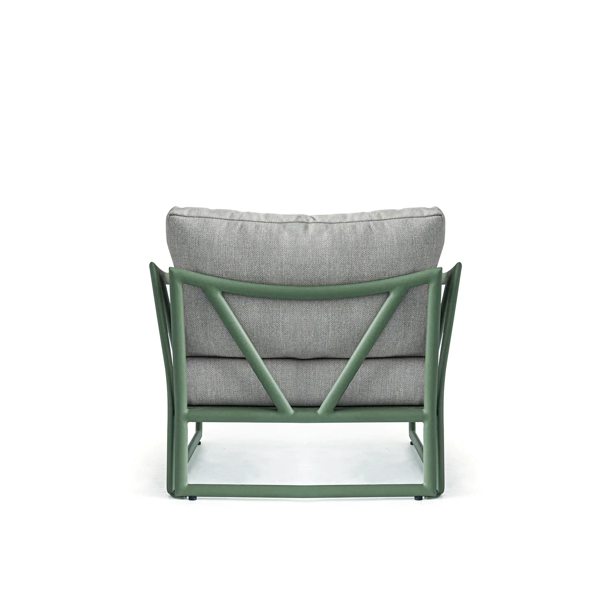 Victory Deep Seating Aluminum Outdoor Lounge Sofa with Water Repellent Cushions