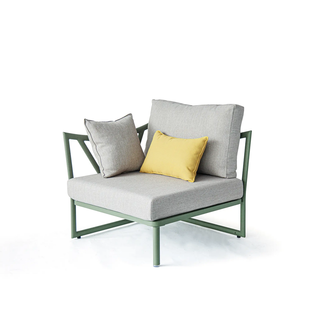 Victory Modular Corner Seating Sofa in Cactus Green
