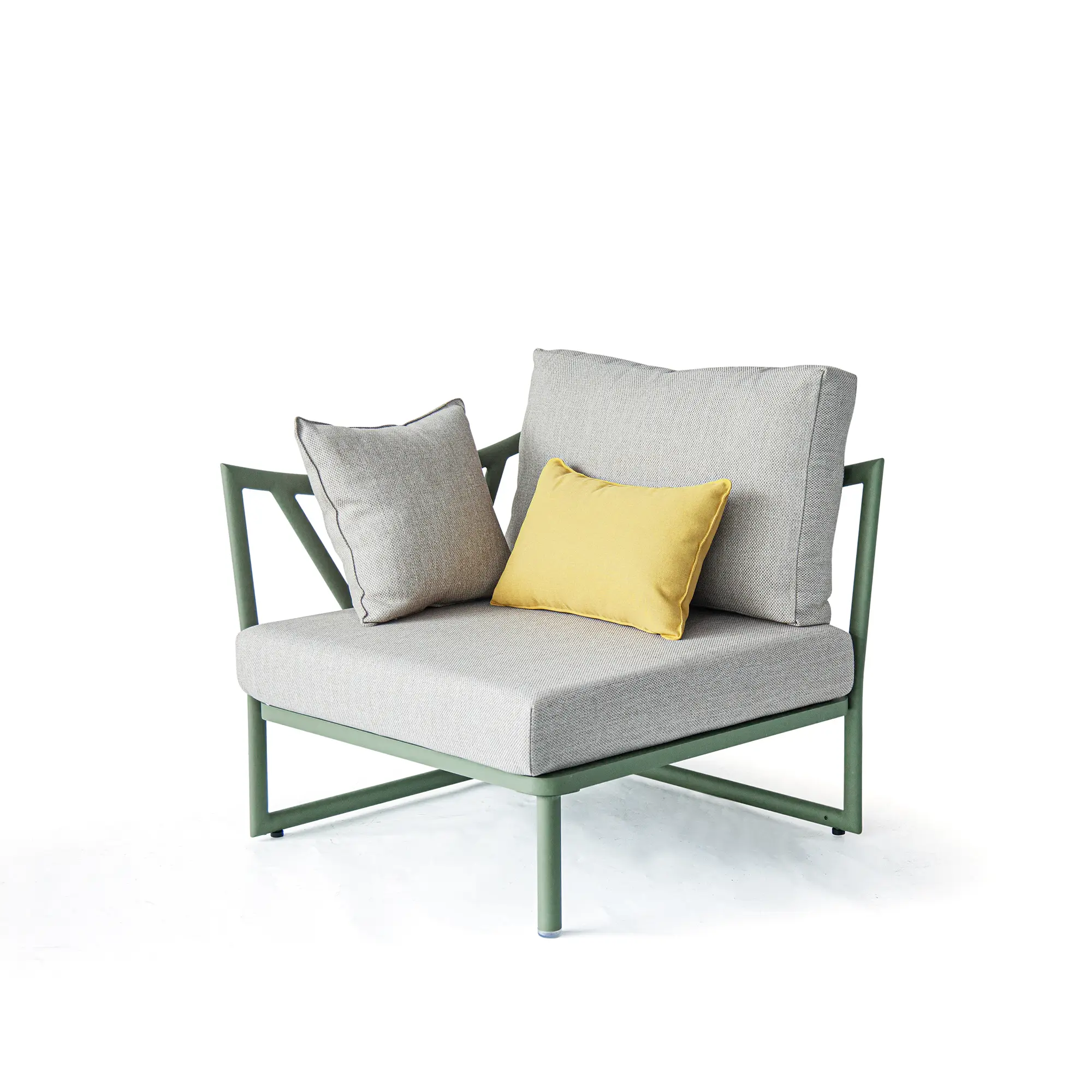 Victory Modular Corner Seating Sofa in Cactus Green