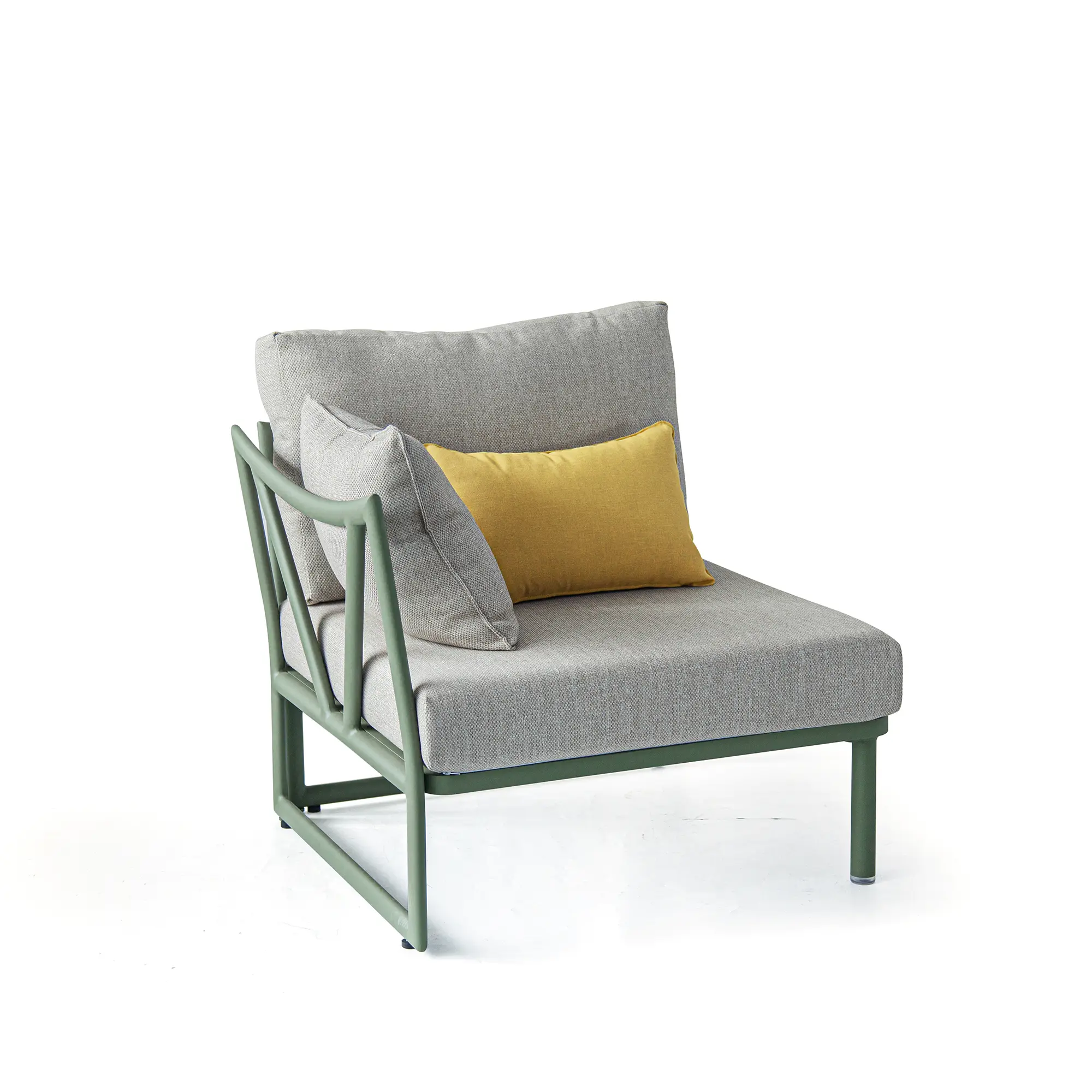Victory Modular Corner Seating Sofa in Cactus Green