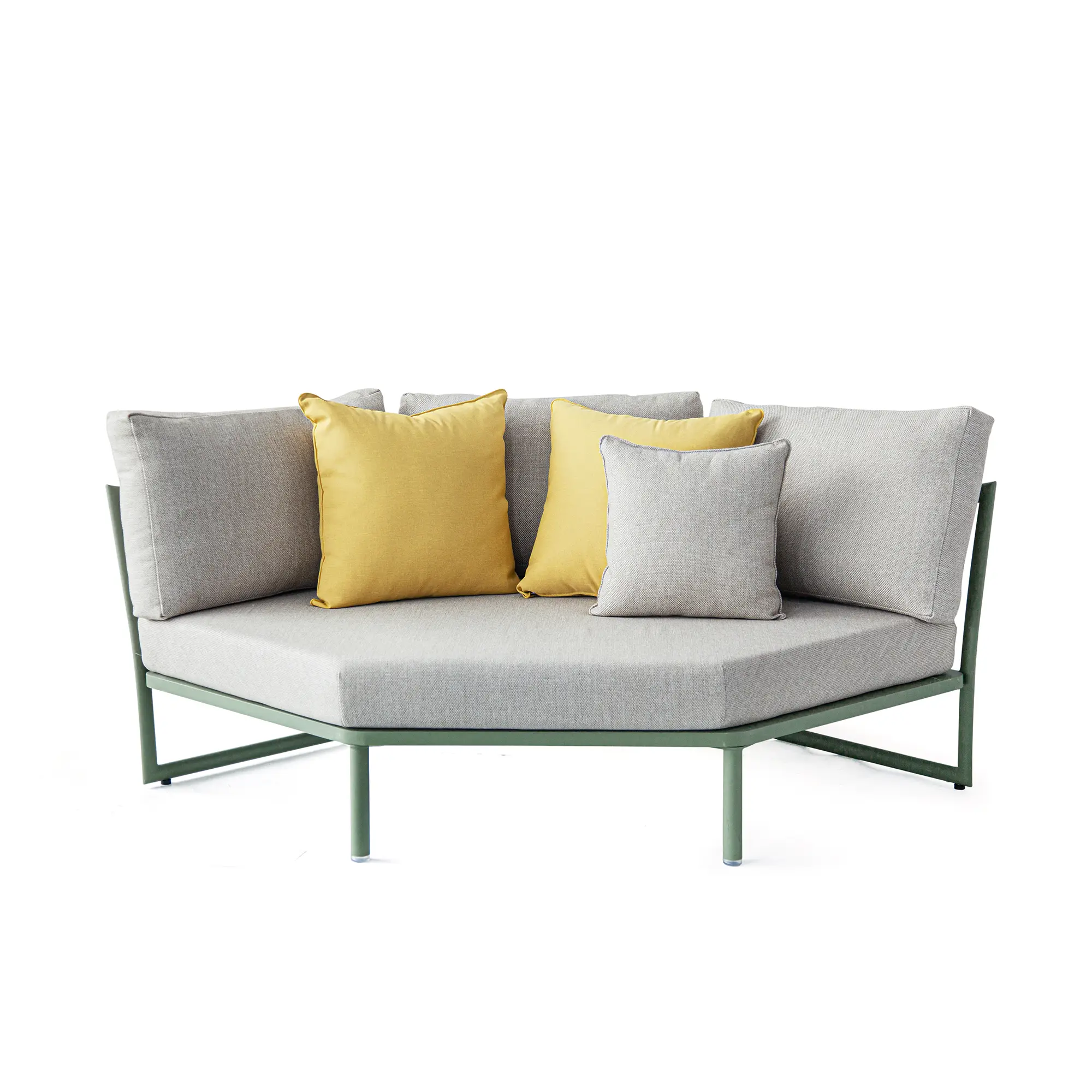 Victory Modular Corner Seating Sofa in Cactus Green