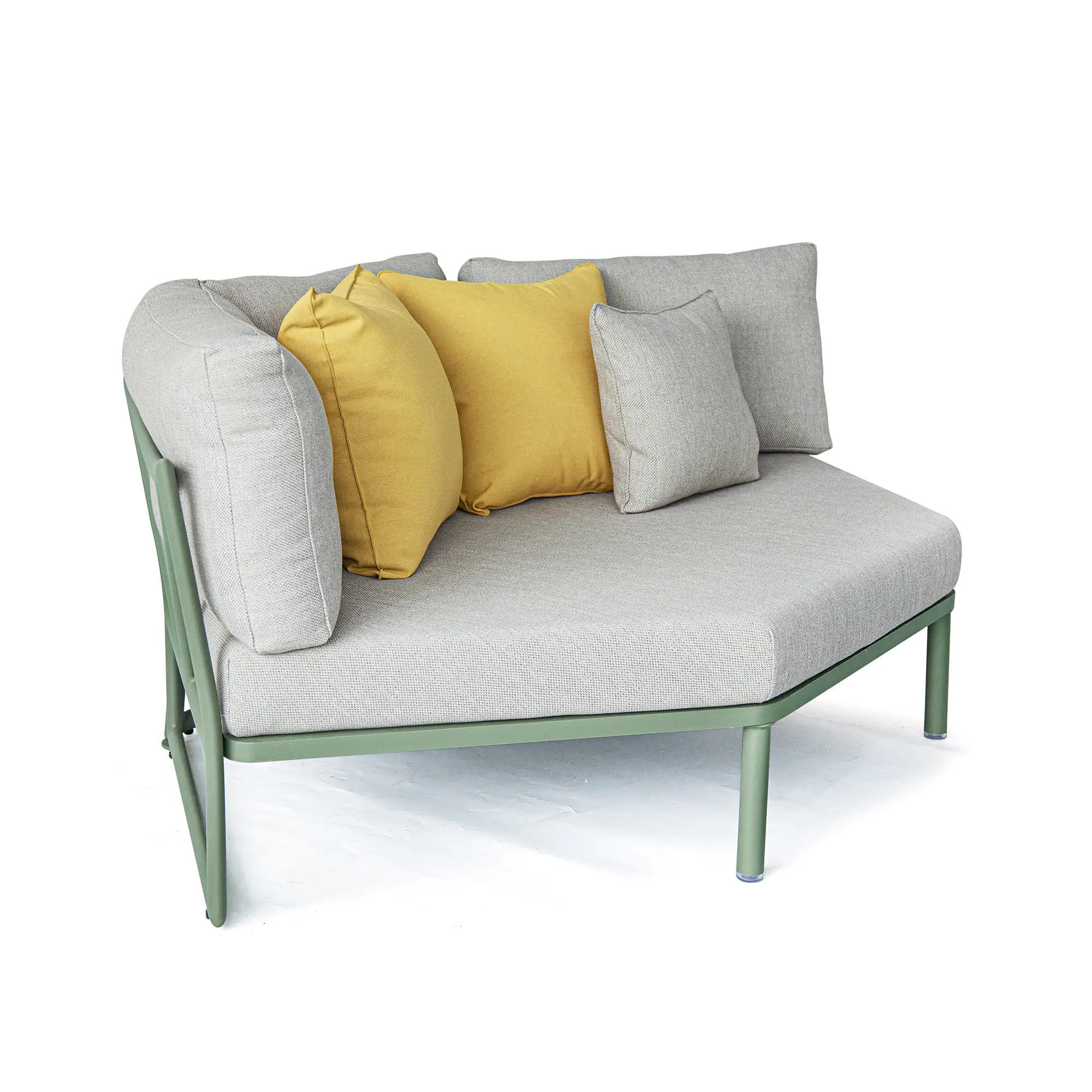 Victory Modular Corner Seating Sofa in Cactus Green