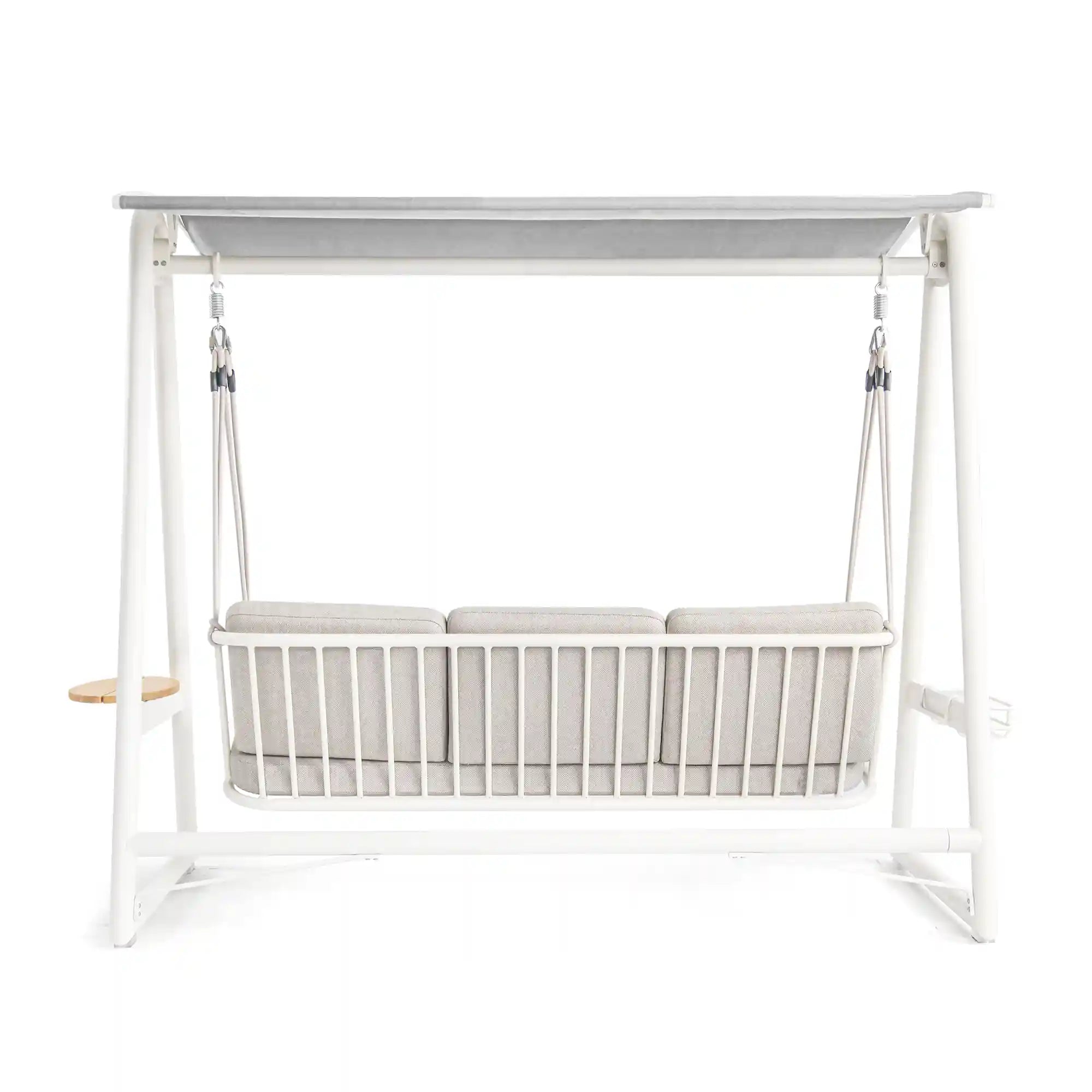 Resort Inspired Aluminum Outdoor Swing with Water Repellent Cushions