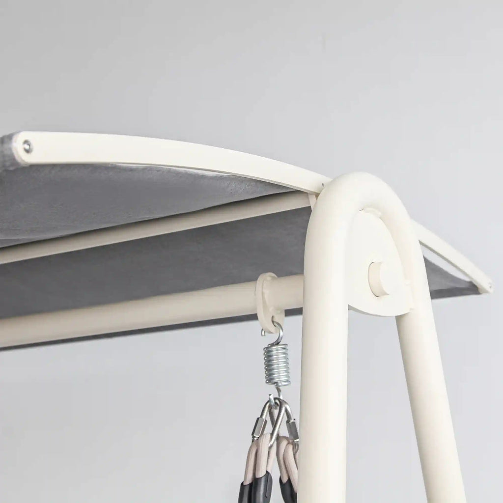 Resort Inspired Aluminum Outdoor Swing with Water Repellent Cushions