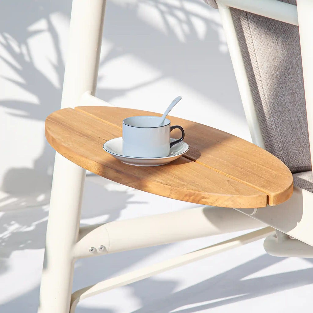 Resort Inspired Aluminum Outdoor Swing with Water Repellent Cushions