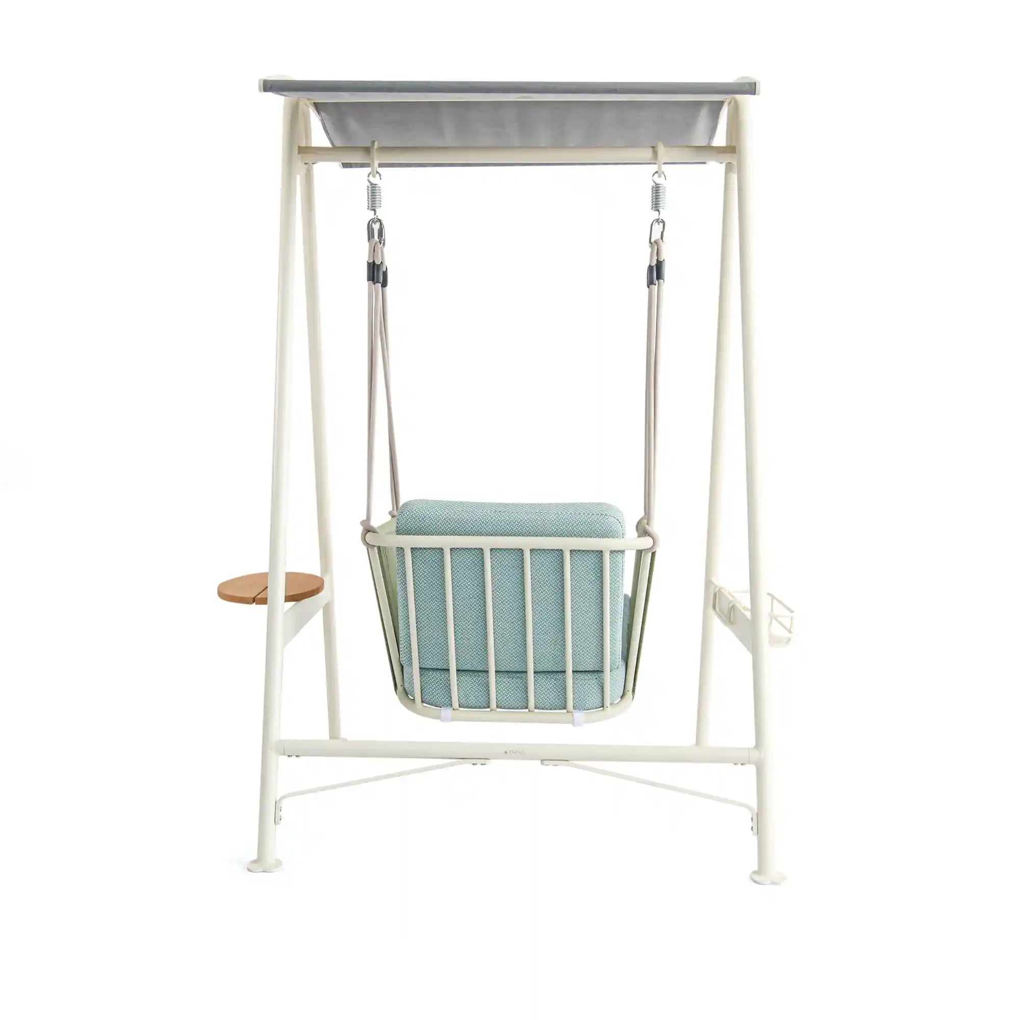 Resort Inspired Aluminum Outdoor Swing with Water Repellent Cushions