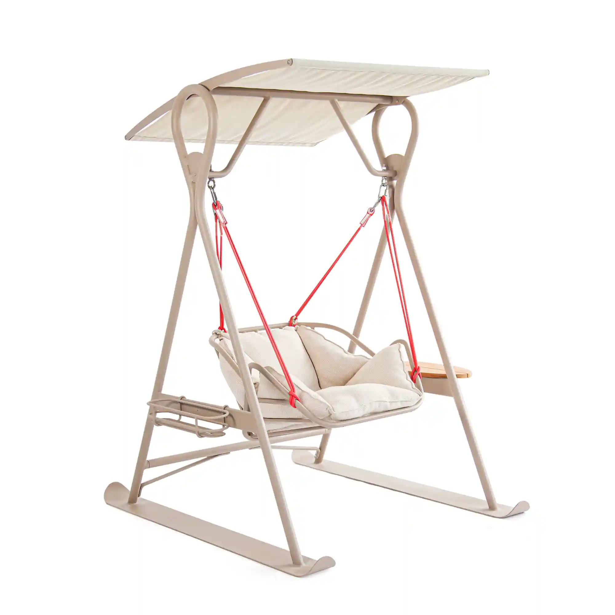Retreat Aluminum Outdoor Canopy Swing with Water Repellent Cushions