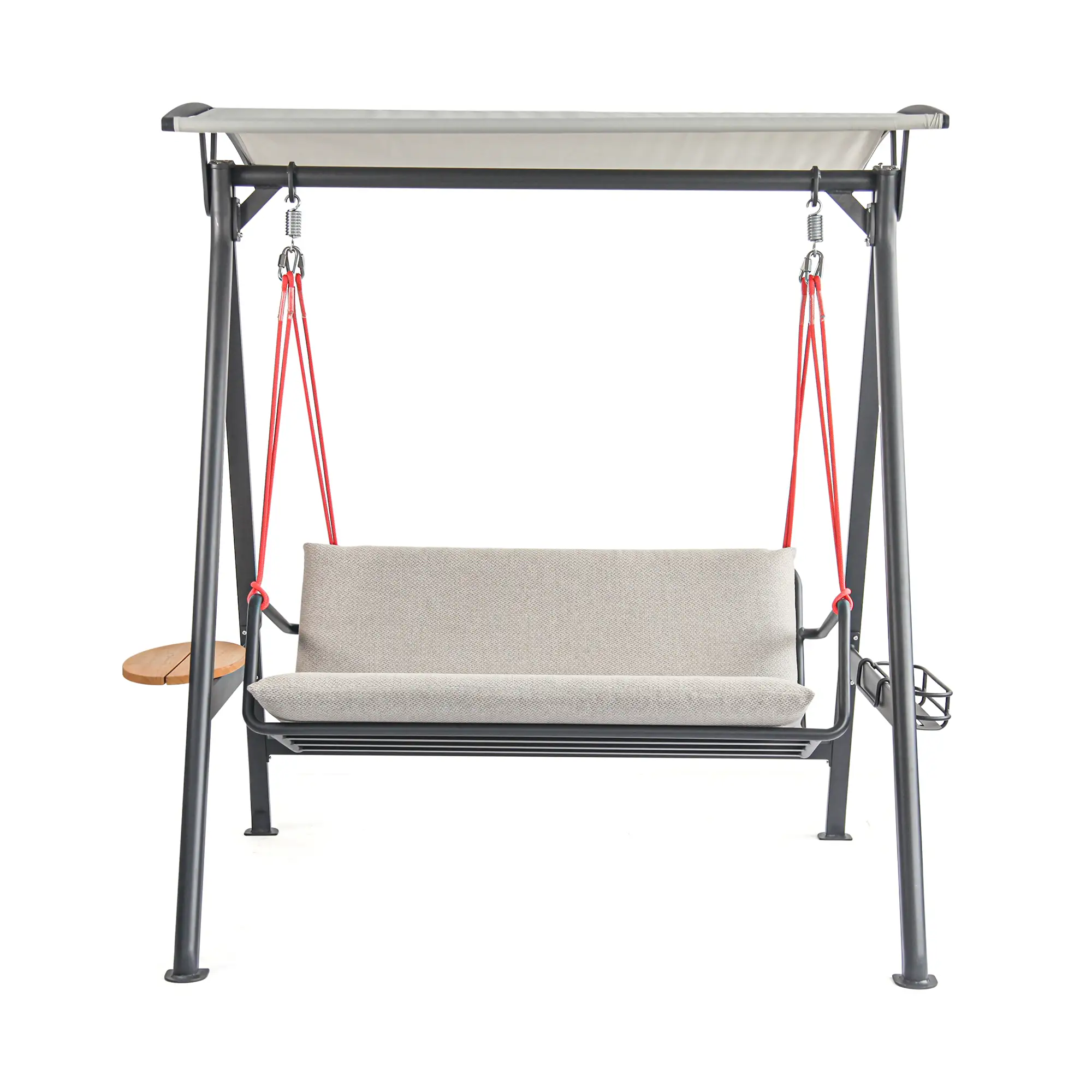 Modern Aluminum Outdoor Hanging Swing with Water Repellent Cushions
