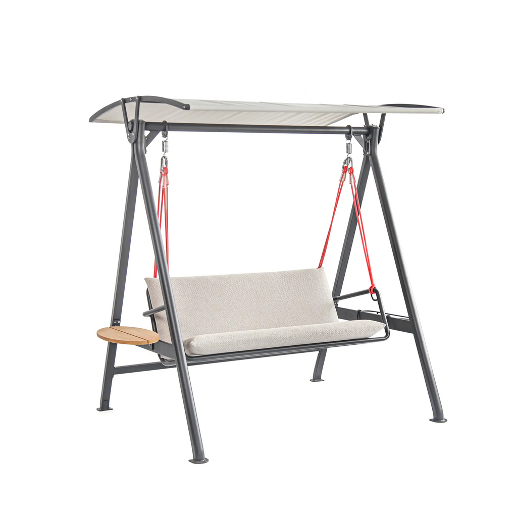 Modern Aluminum Outdoor Hanging Swing with Water Repellent Cushions