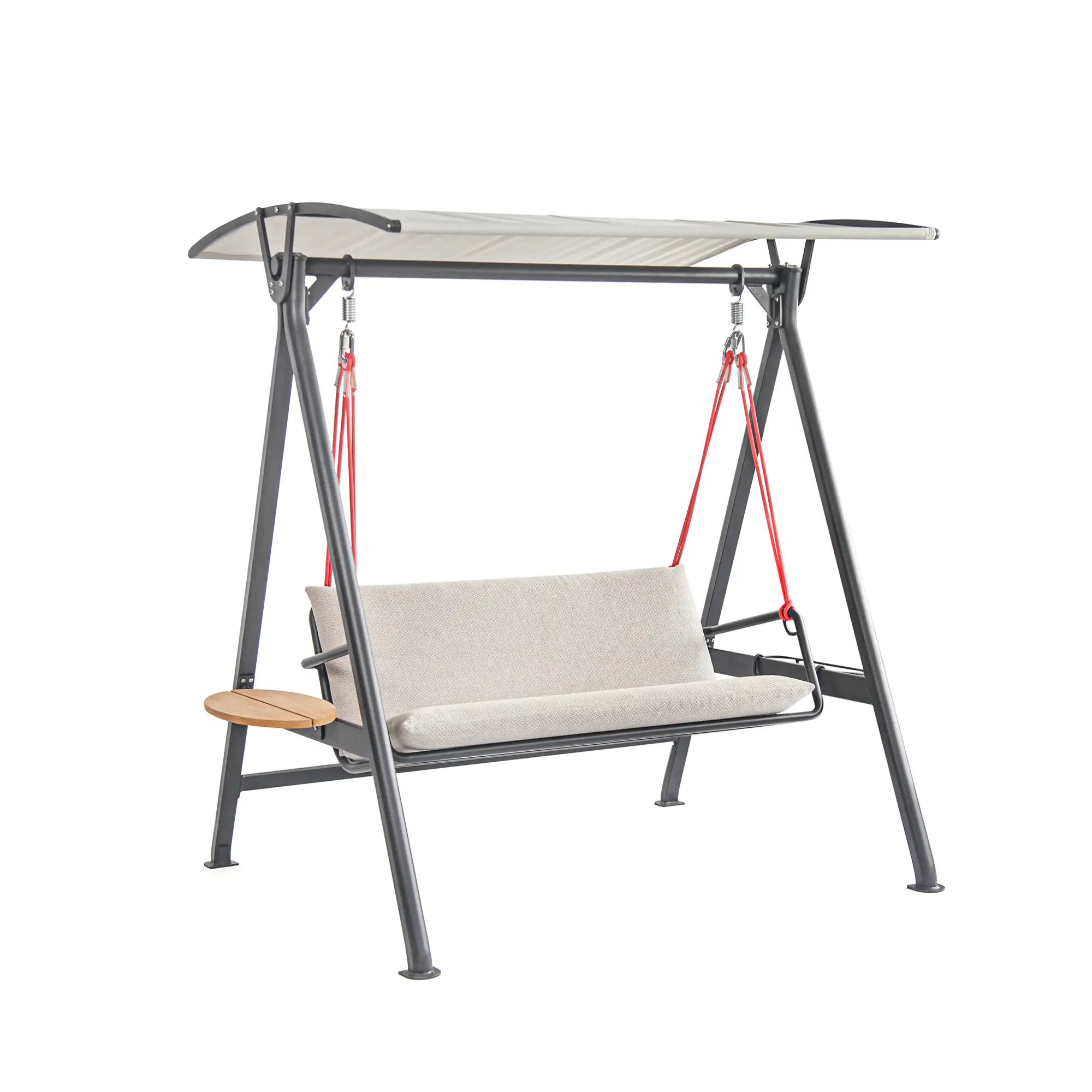 Modern Aluminum Outdoor Hanging Swing with Water Repellent Cushions
