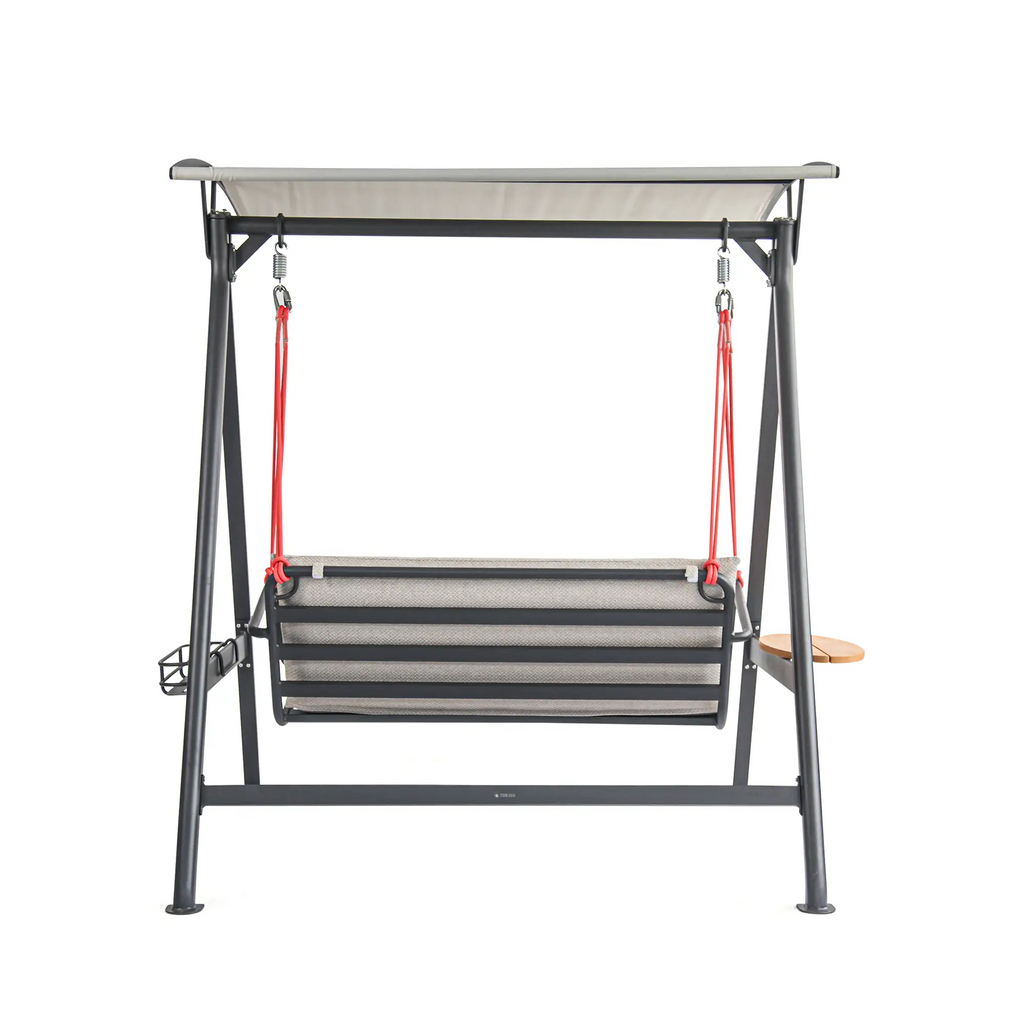 Modern Aluminum Outdoor Hanging Swing with Water Repellent Cushions