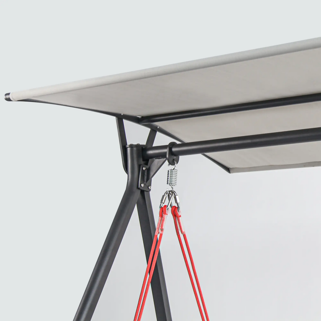 Modern Aluminum Outdoor Hanging Swing with Water Repellent Cushions