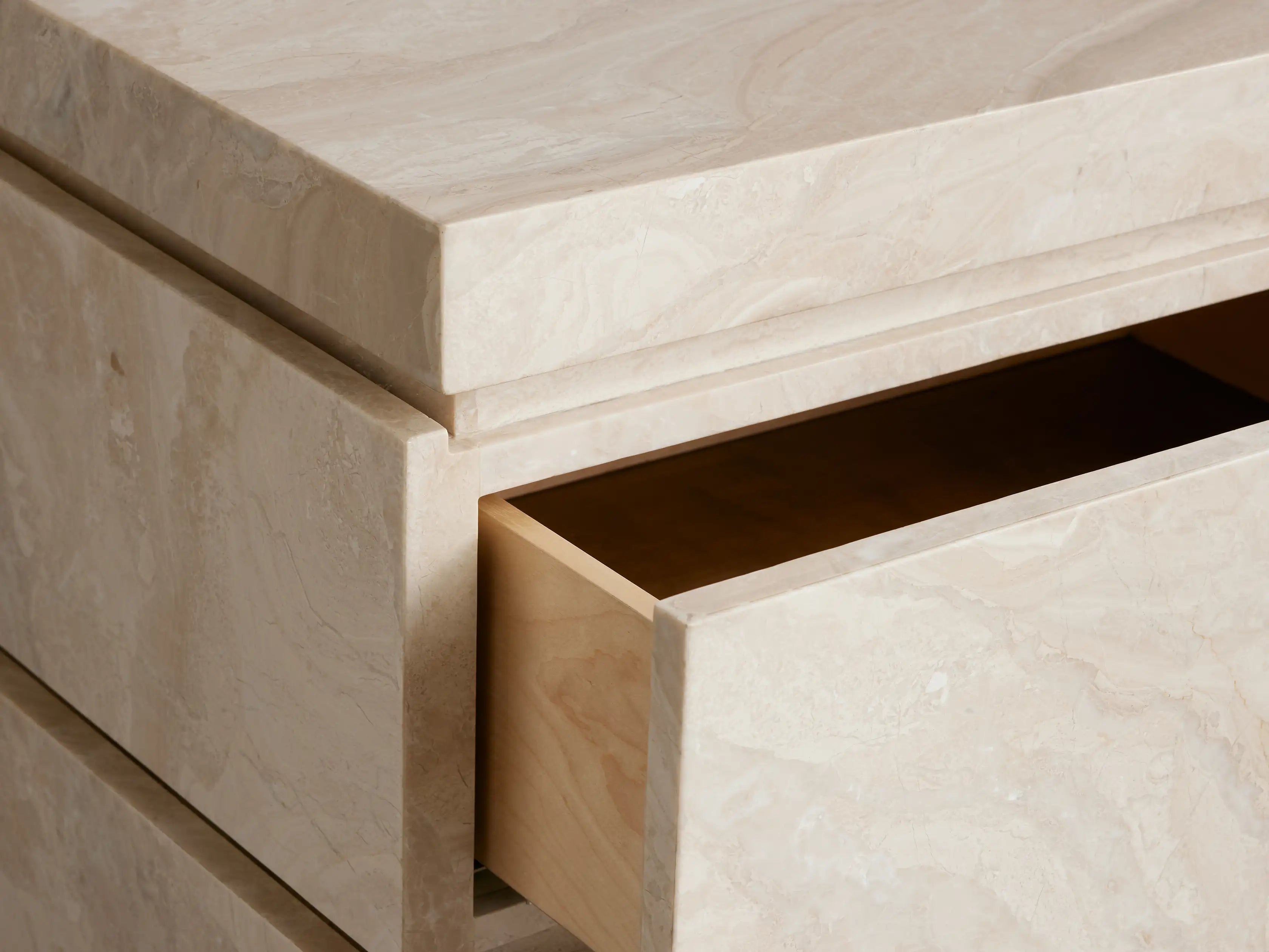 Rive Stone Nightstand with Storage
