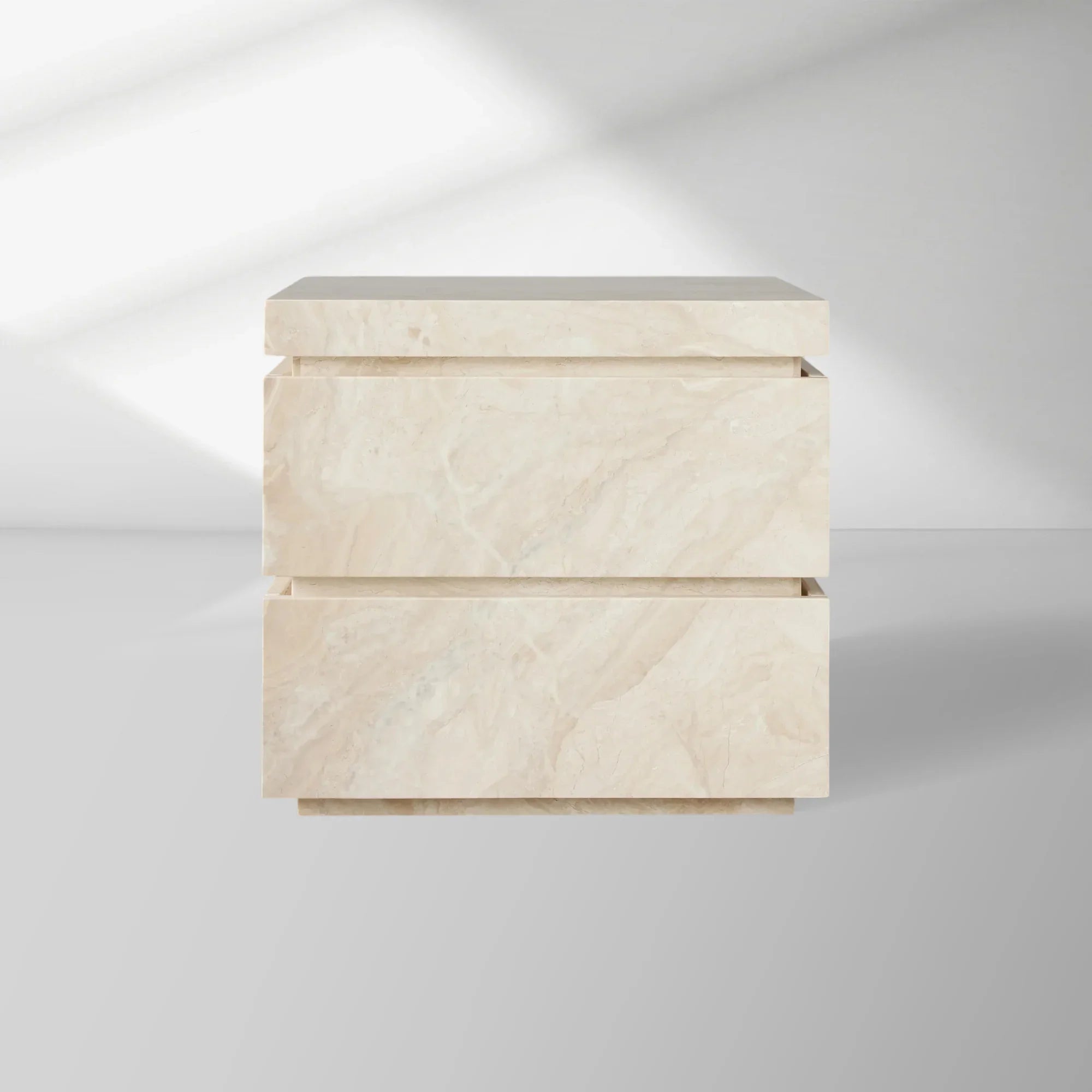 Rive Stone Nightstand with Storage