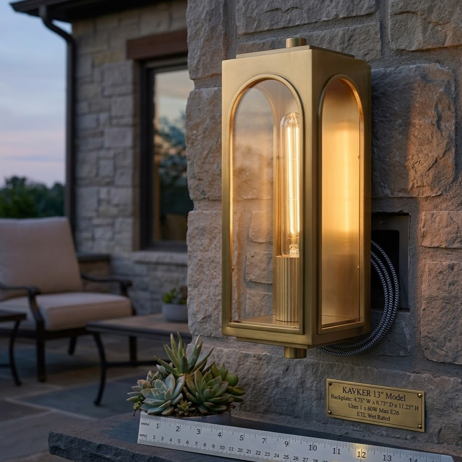 Rectangular Outdoor Wall Sconce