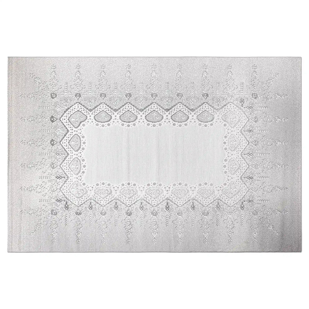 Shafei Ornamental Border Calm Interior Area Rug Exquisite Embossed Border with Classic Patterns Carpet