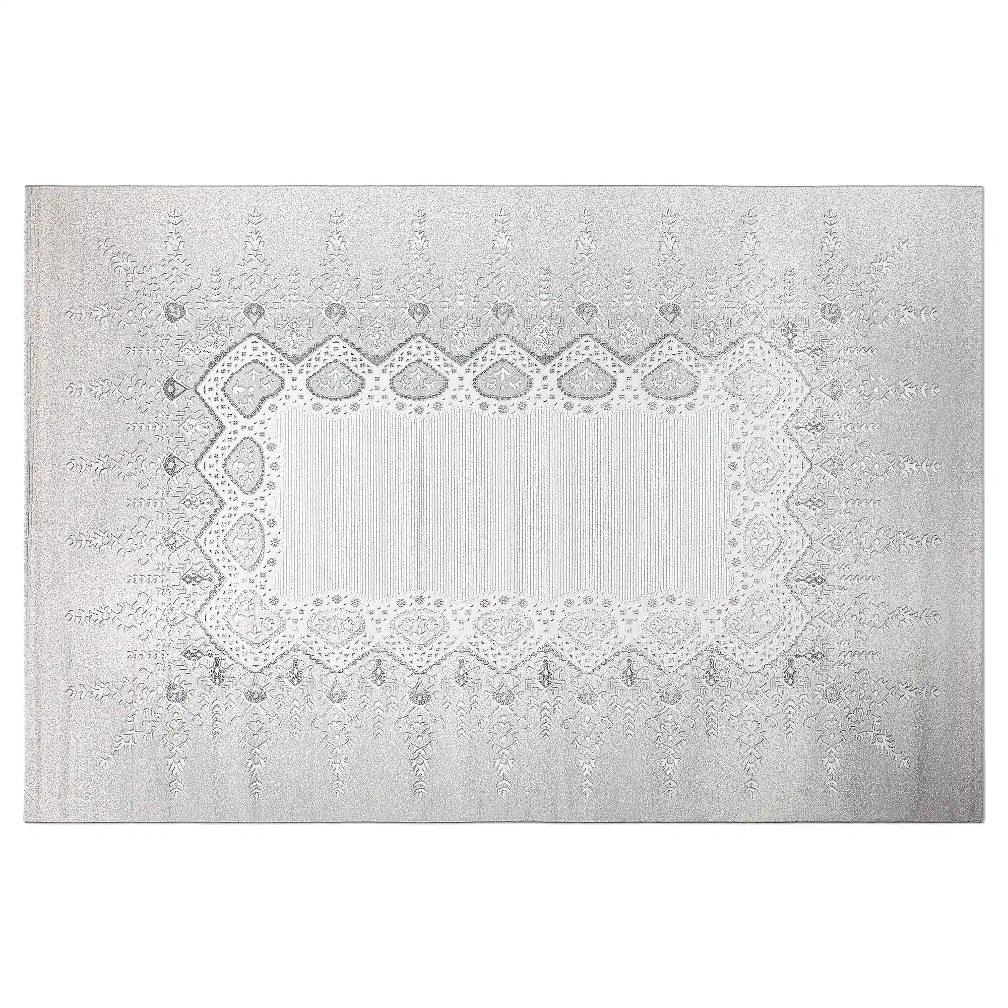 Shafei Ornamental Border Calm Interior Area Rug Exquisite Embossed Border with Classic Patterns Carpet