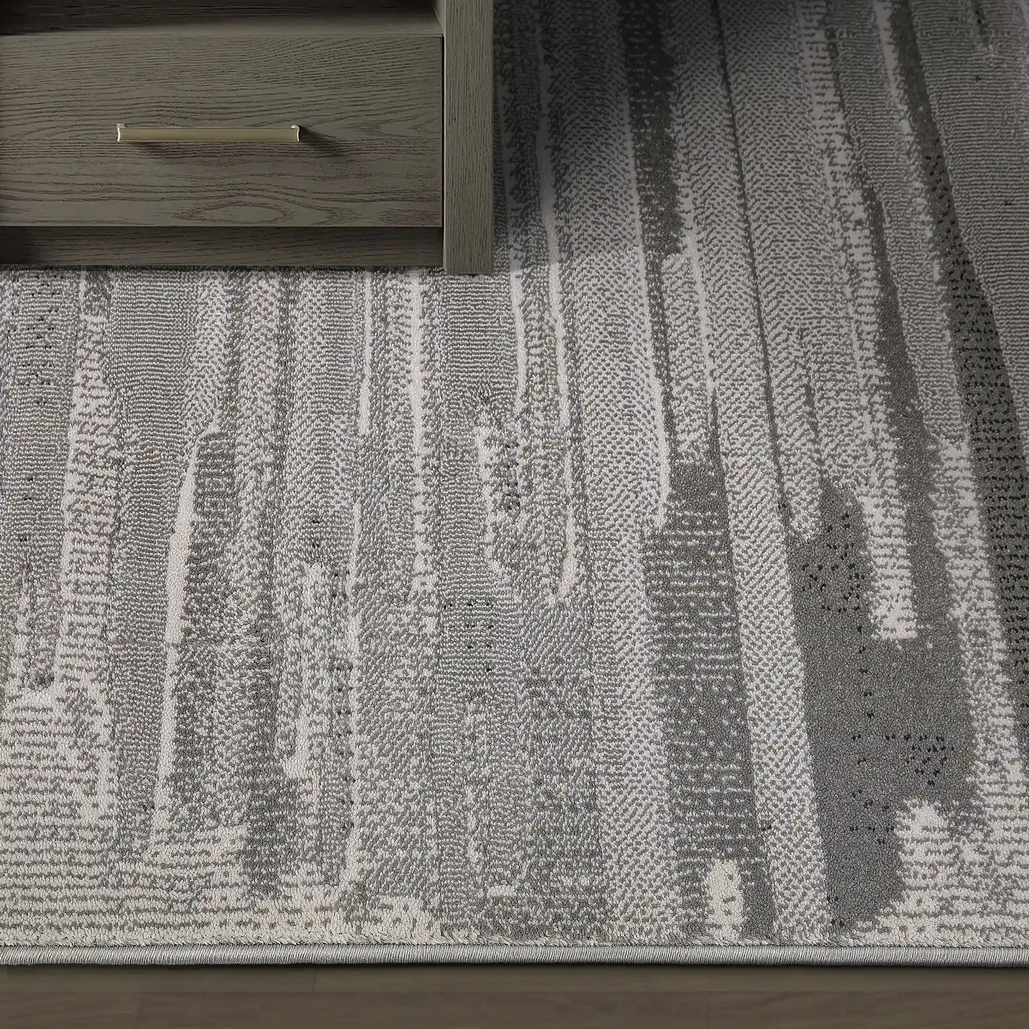 Shanluan Mountain Ridge Abstract Textured Area Rug with Natural texture and minimalist sense of order Carpet
