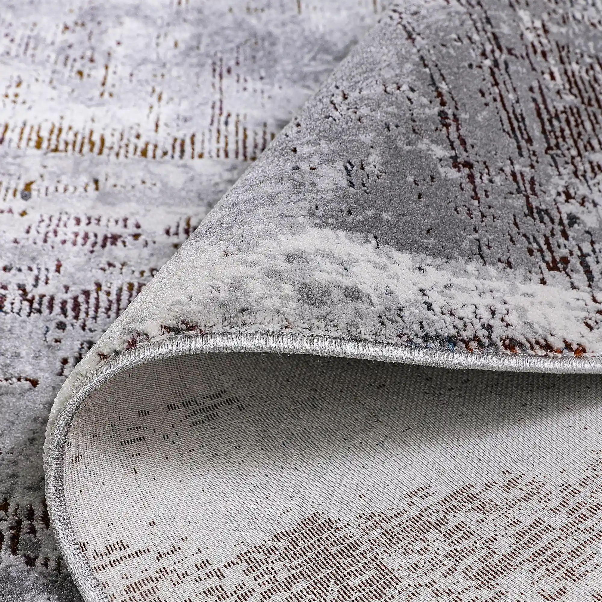Torino Disrupted Linear Texture Abstract Neutral Area Rug Modern Disrupted Linear Abstract Style Carpet