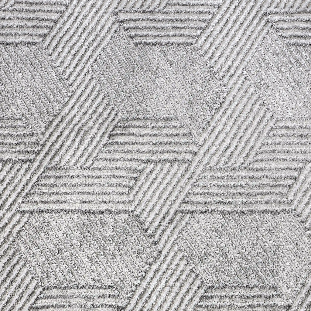 Shafei Textured Geometric Calm Interior Area Rug with 3D Herringbone Pattern & Gradient Texture Carpet