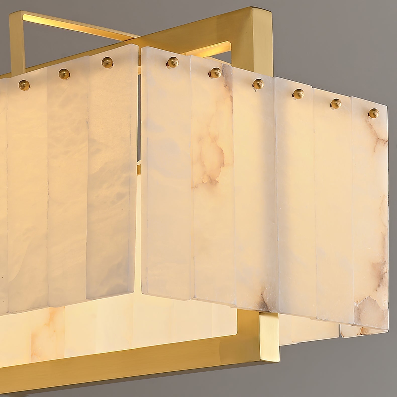 Premium Solstice Bar Alabaster Chandelier