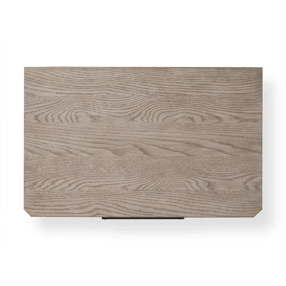 St. Martin Wood Closed Nightstand Oak Bedside table with Soft-Close Drawers