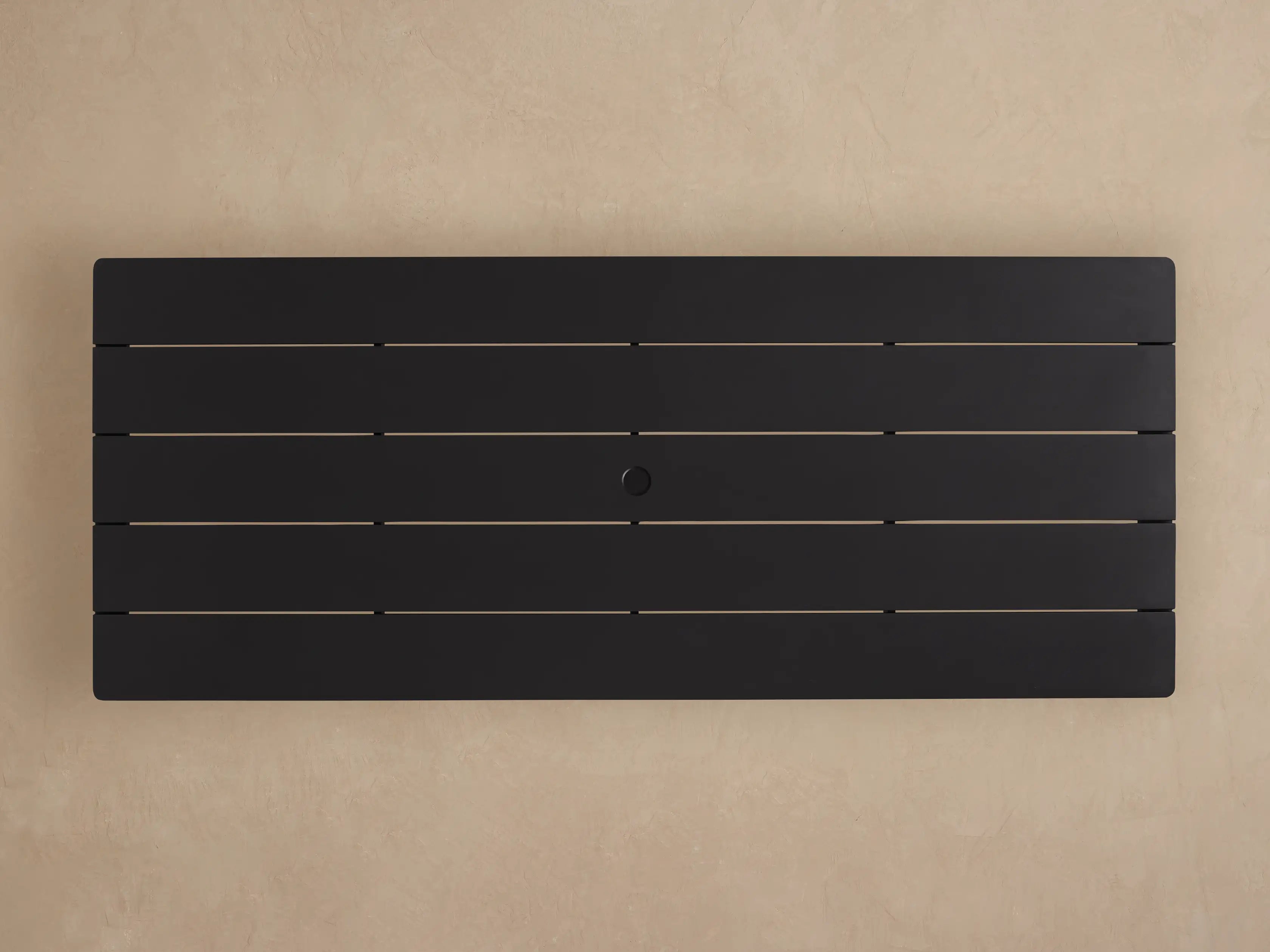 Surrey Outdoor Dining Table Modern Black Rectangular Dining Table