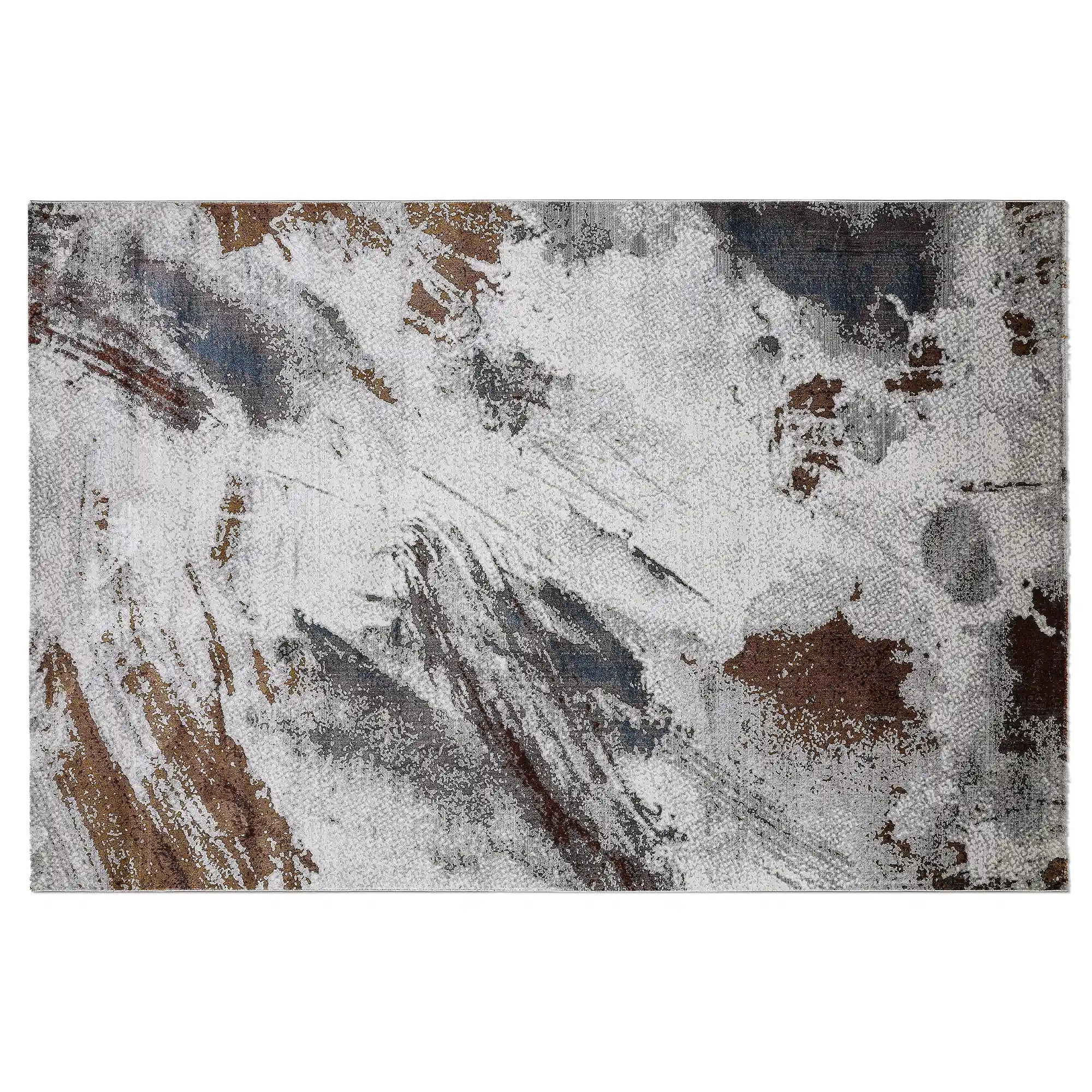 Torino Diagonal Brushfield Abstract Neutral Area Rug Artistic Style Carpet Modern Abstract Style