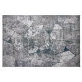 Torino Fragmented Mosaic Abstract Neutral Area Rug Modern Distressed Fragmented Geometric Style Carpet