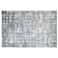Torino Interwoven Grid Abstract Neutral Area Rug Understated Textured Carpet Modern Minimalist Grid Style
