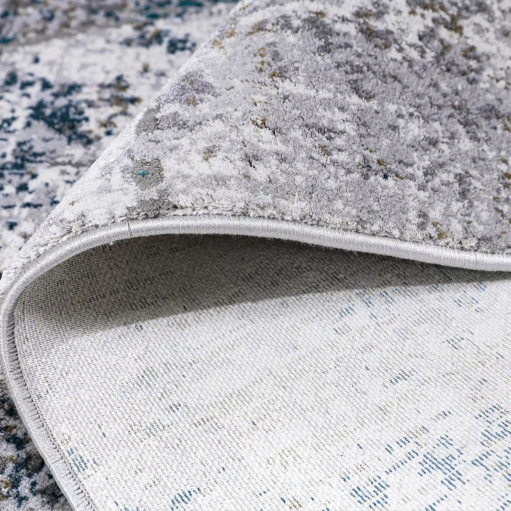 Torino Fragmented Mosaic Abstract Neutral Area Rug Modern Distressed Fragmented Geometric Style Carpet
