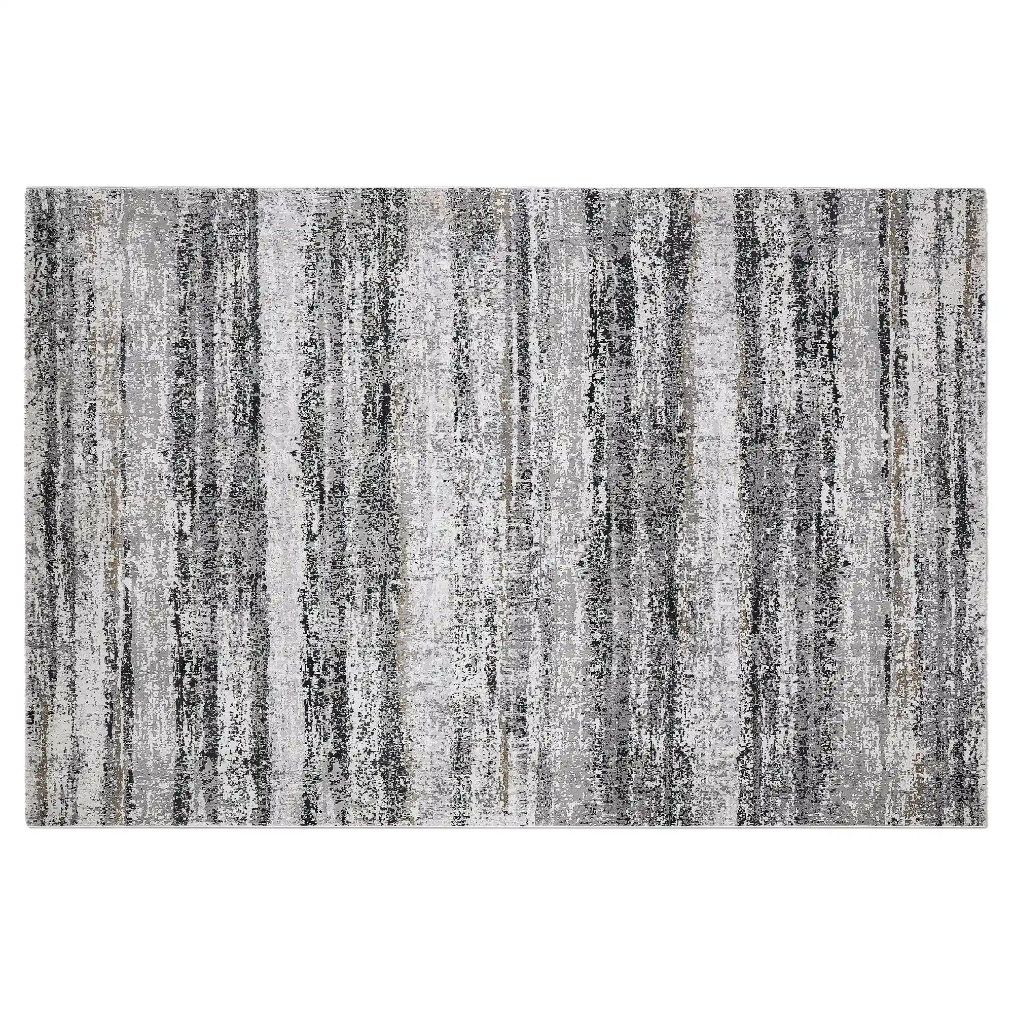 Torino Vertical Rainline Neutral Area Rug with Relaxed Feel & Natural Texture Carpet Modern Rainline Texture Style