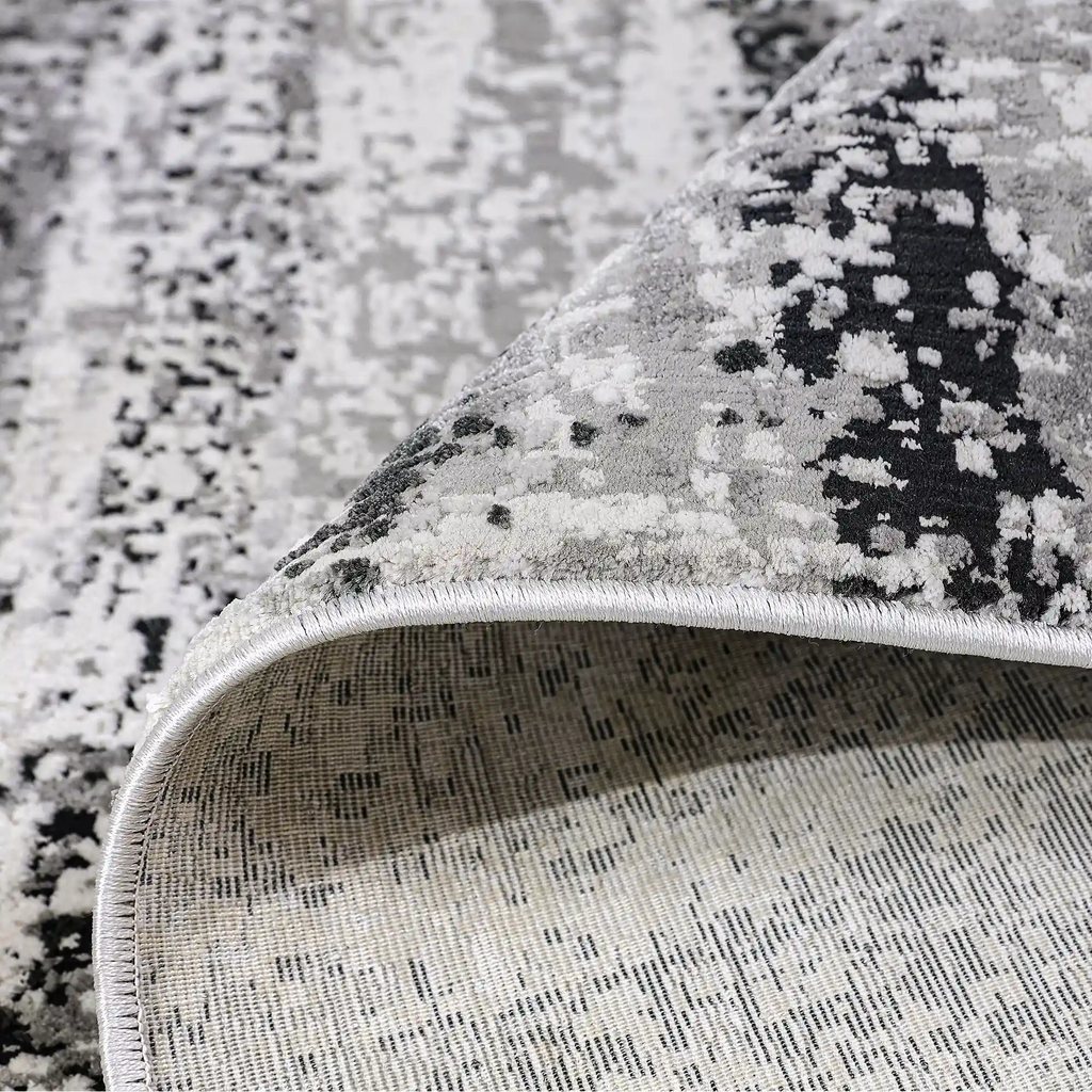 Torino Vertical Rainline Neutral Area Rug with Relaxed Feel & Natural Texture Carpet Modern Rainline Texture Style