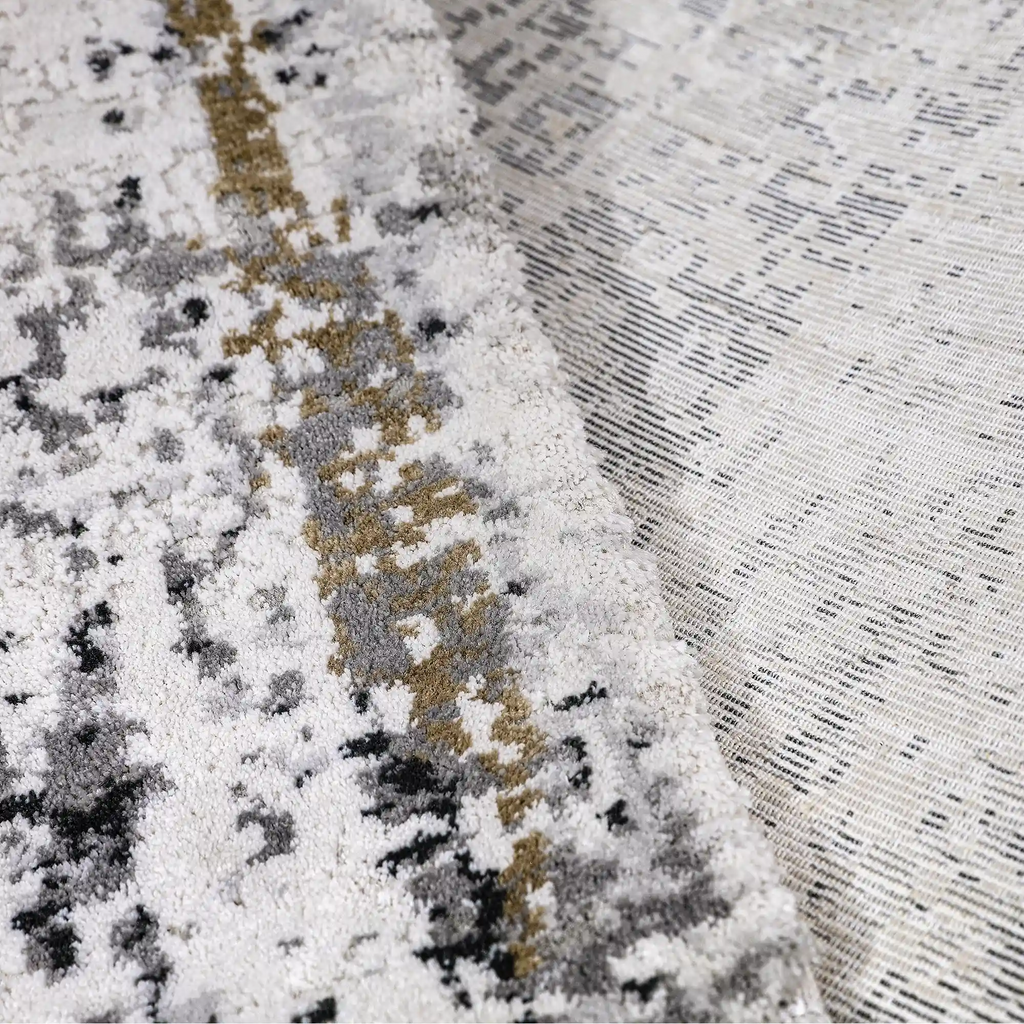 Torino Vertical Rainline Neutral Area Rug with Relaxed Feel & Natural Texture Carpet Modern Rainline Texture Style