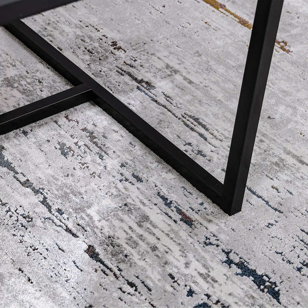 Torino Vertical Weathered Strata Abstract Neutral Area Rug Sophisticated & Versatile Modern Style Carpet