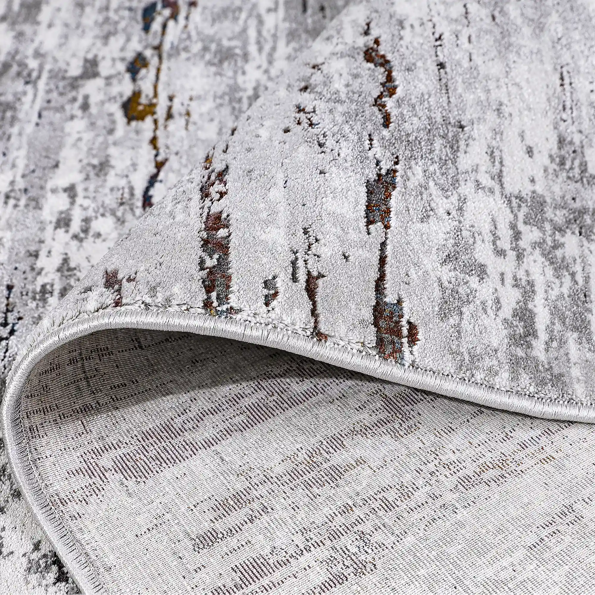 Torino Vertical Weathered Strata Abstract Neutral Area Rug Sophisticated & Versatile Modern Style Carpet
