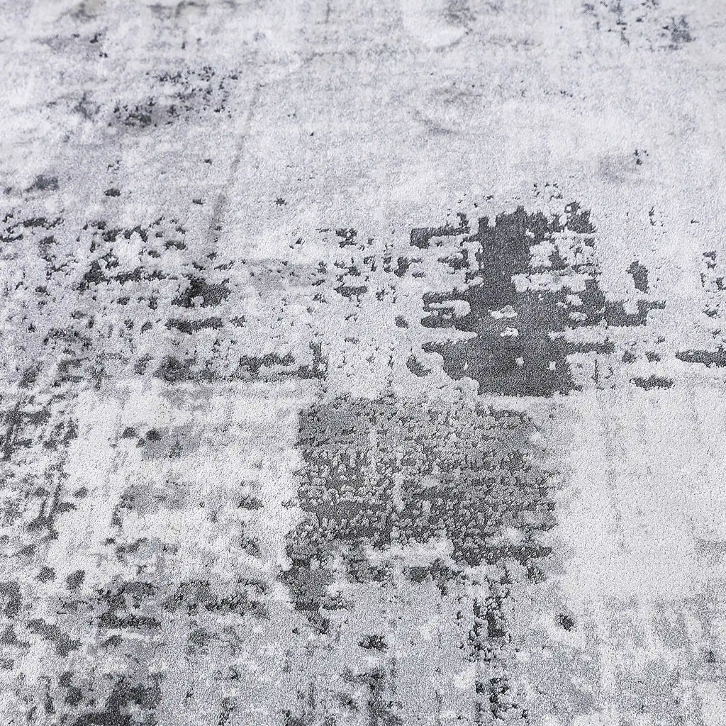 Torino Washed Linear Layered Abstract Neutral Area Rug Vintage-Style Relaxed Carpet Modern Washed Distressed Style